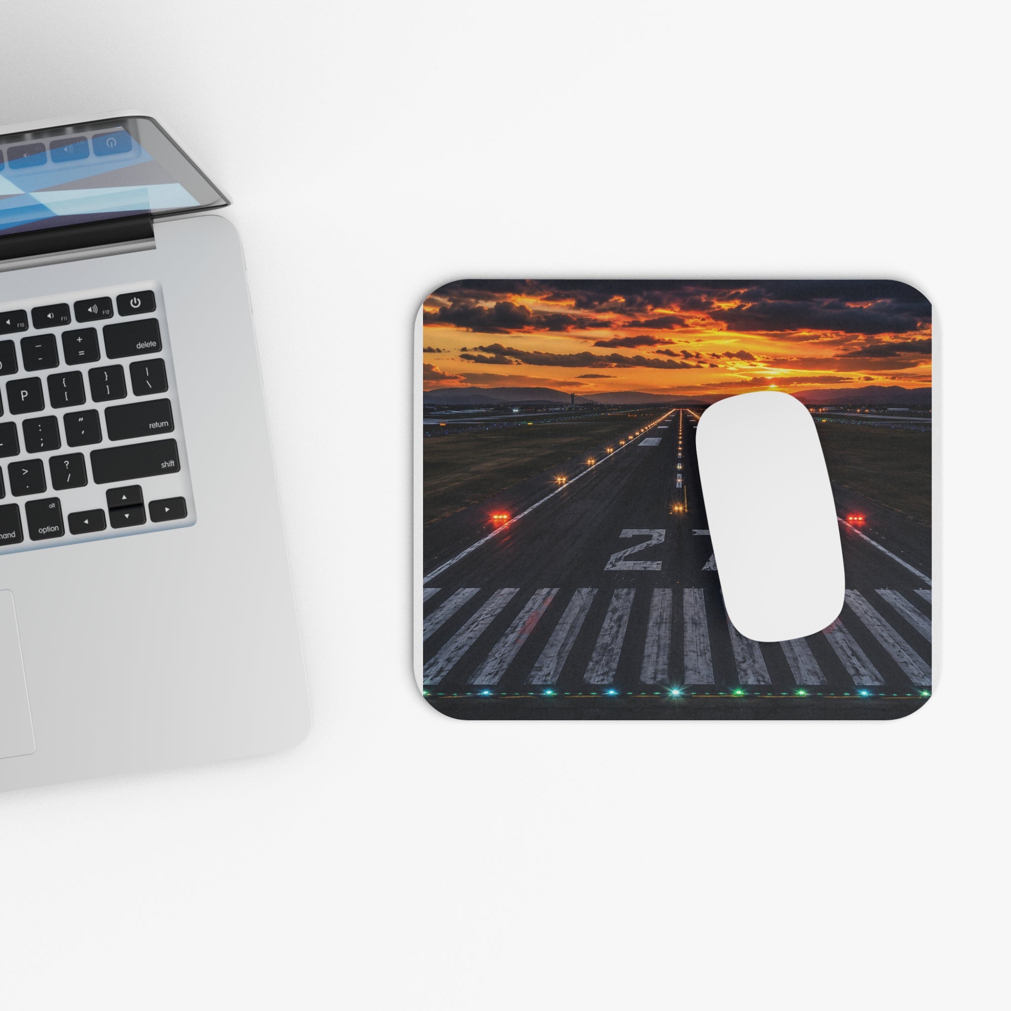 Runway 27 Sunset Mouse Pad