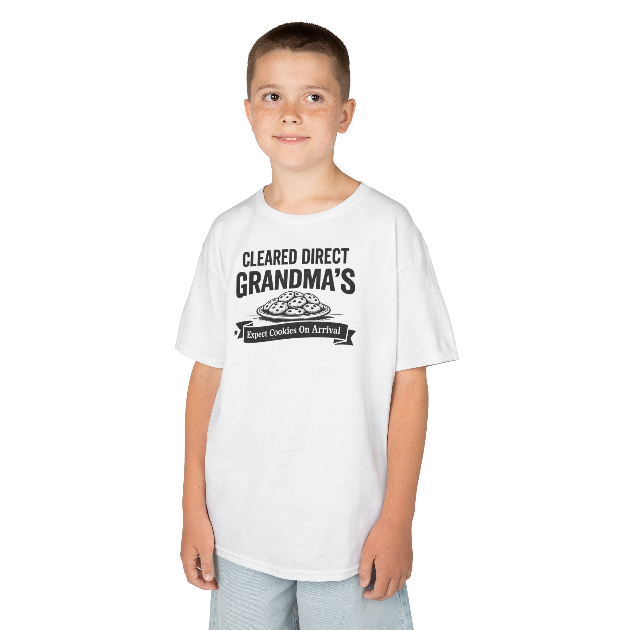Youth T-Shirt — "Cleared Direct Grandma's"