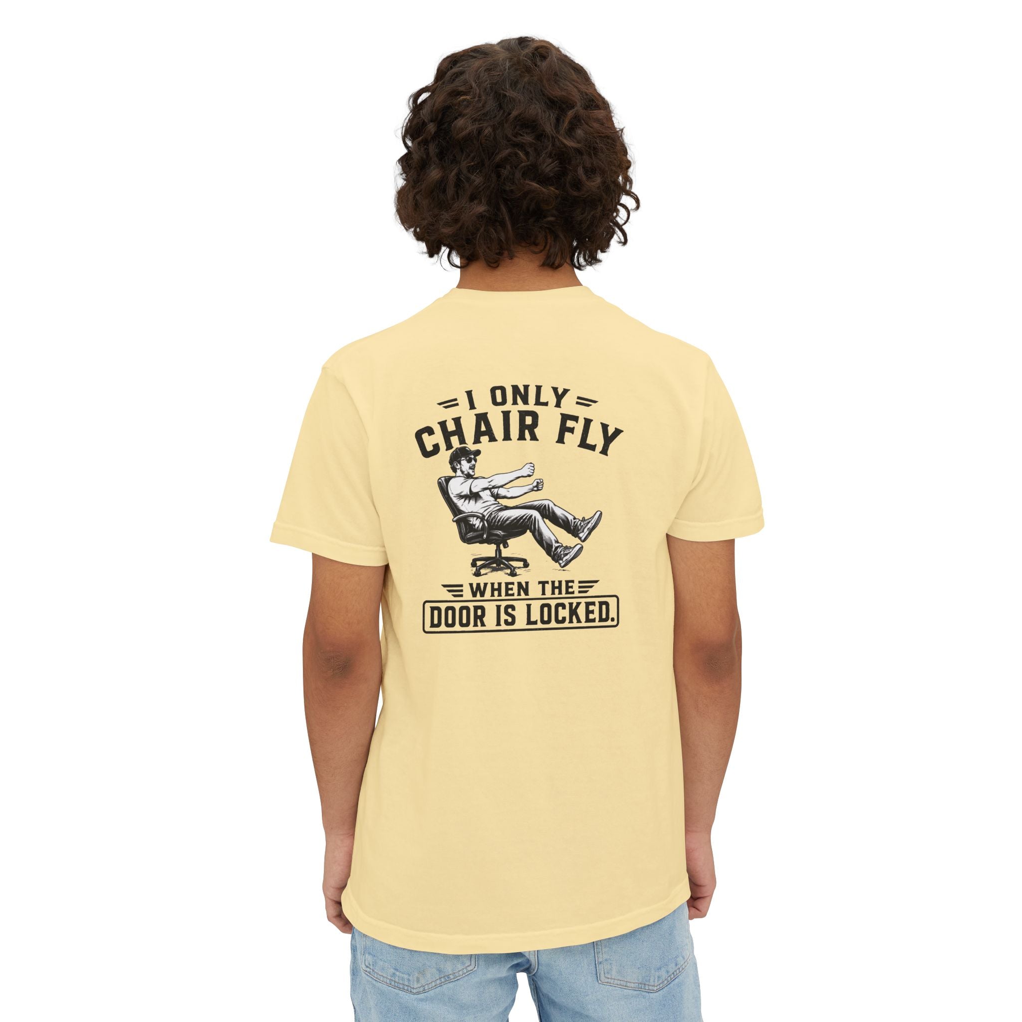 Chair Flying Pocket T‑Shirt