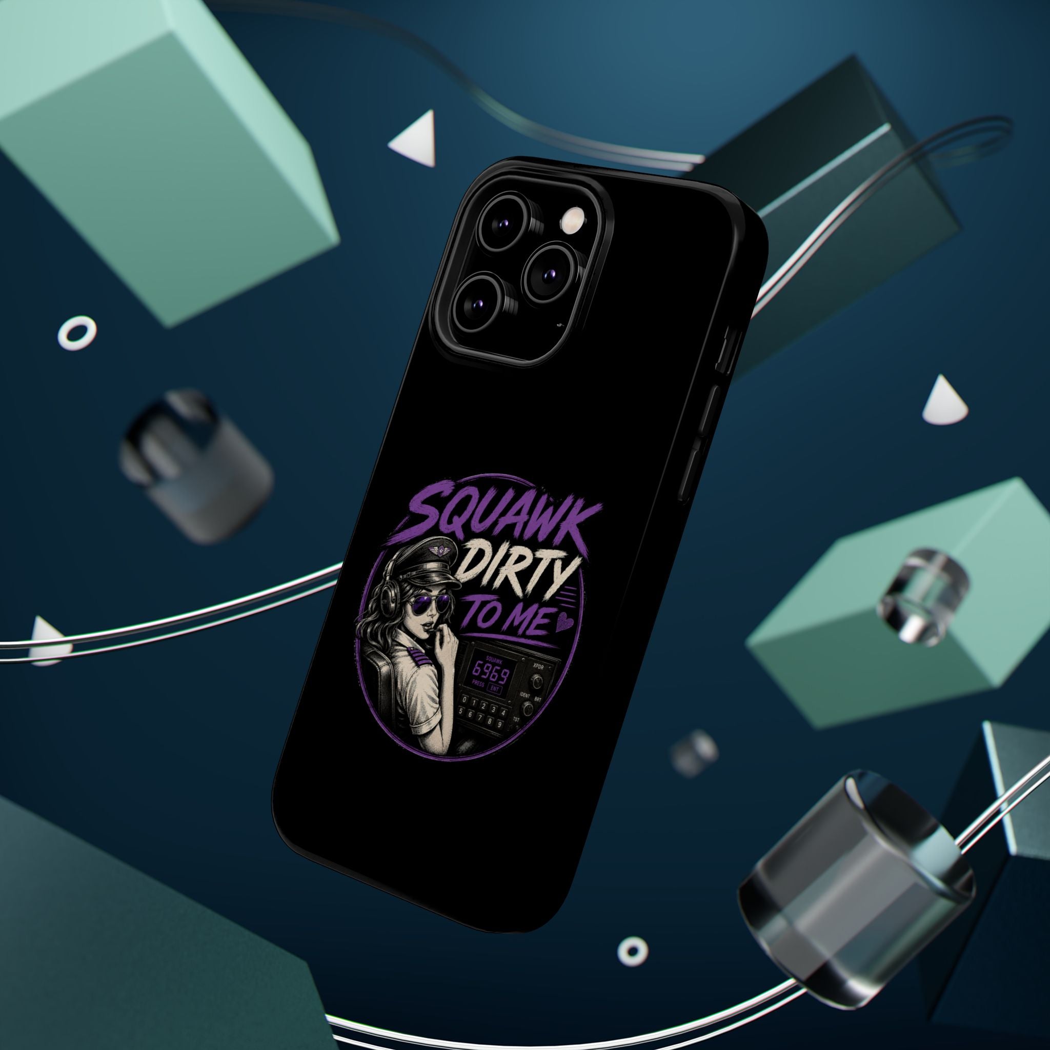 Magnetic Phone Case — “Squawk Dirty to Me”