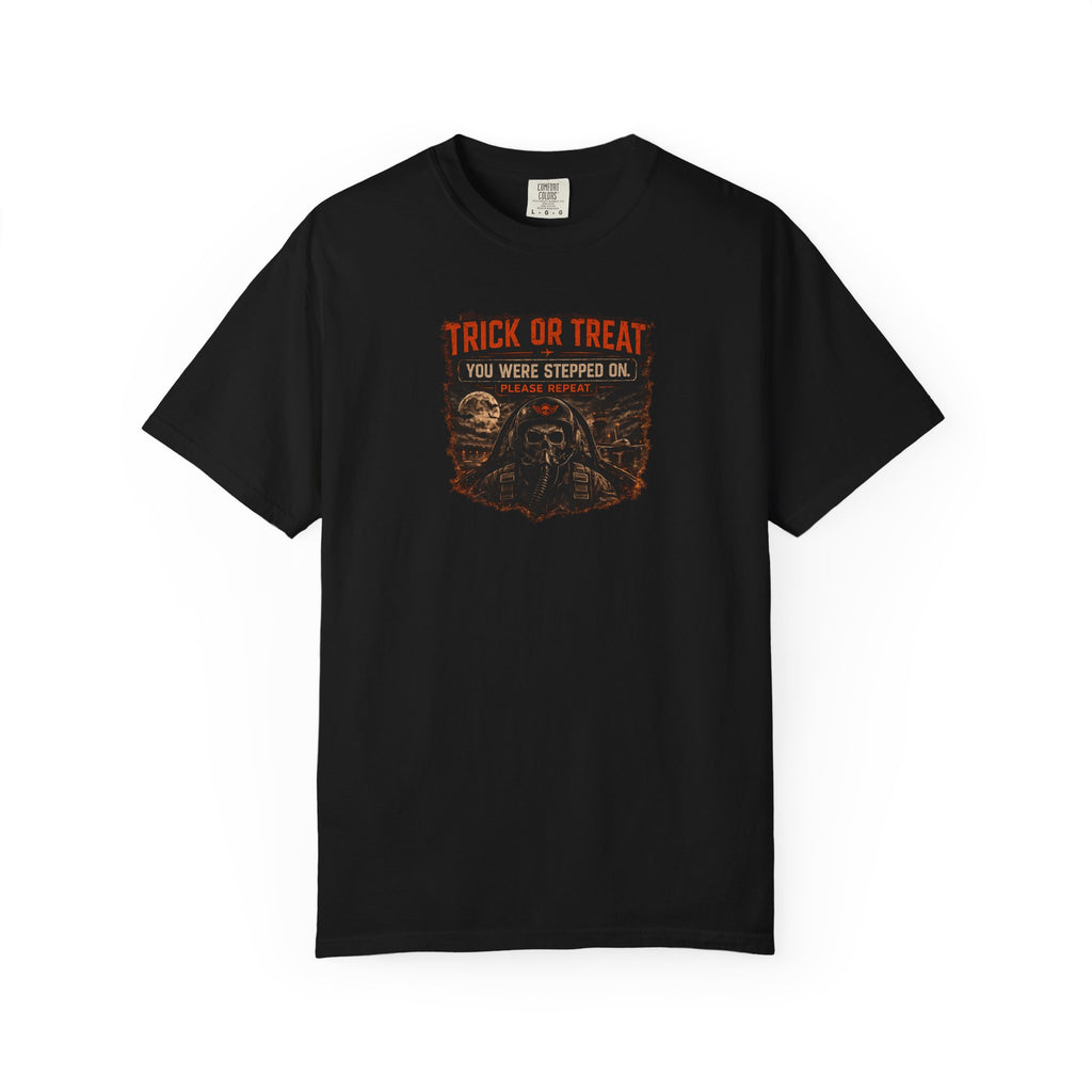 Halloween Trick or Treat T-Shirt — “You Were Stepped On” Graphic Tee