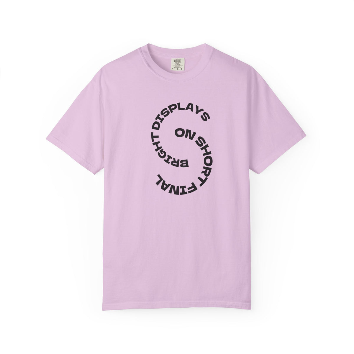 Bright Displays on Short Final T-Shirt