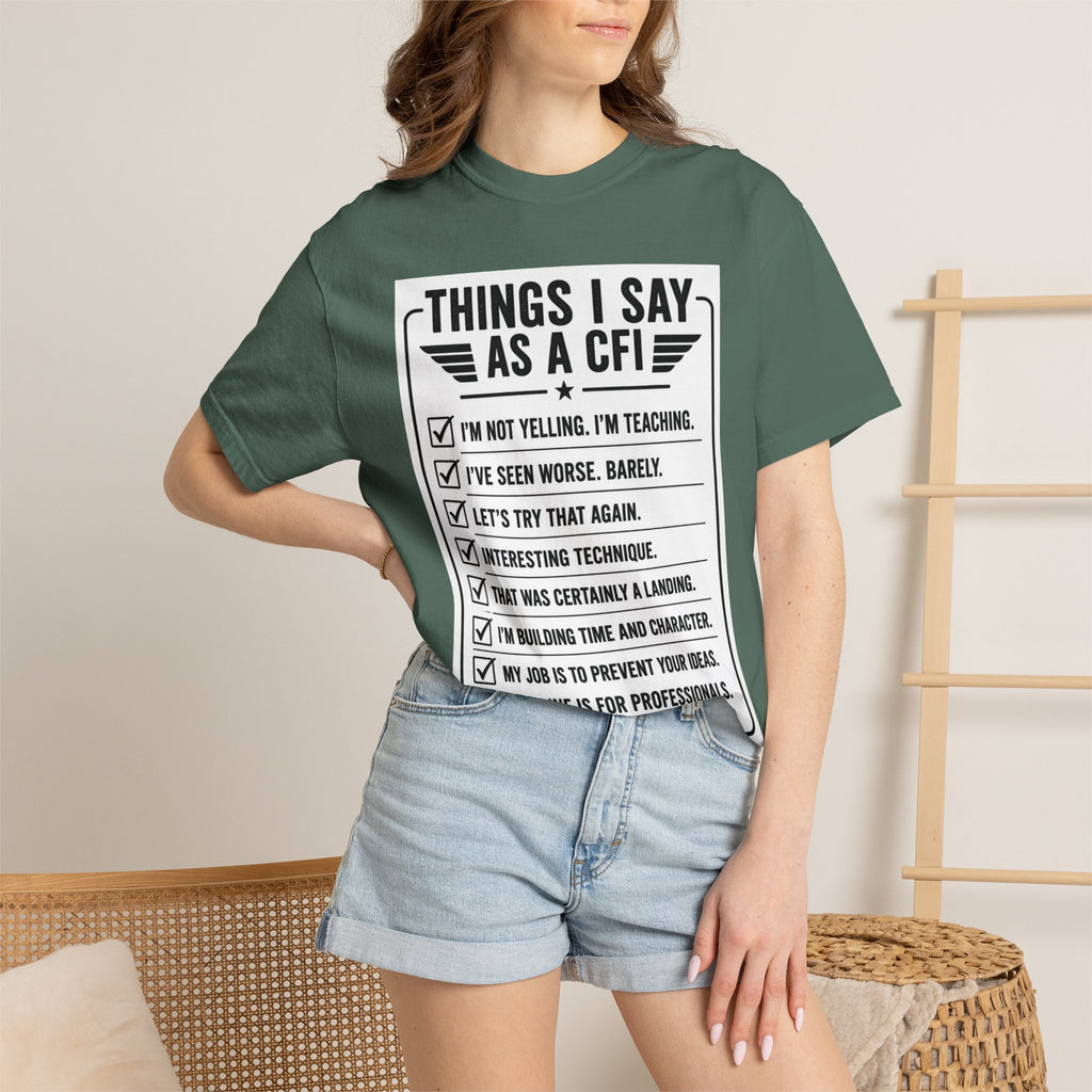 "Things I Say as a CFI" T-Shirt