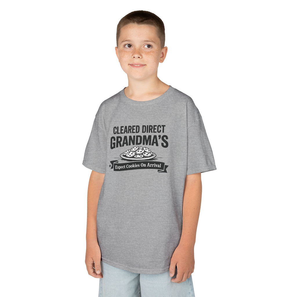 Kids T-Shirt — "Cleared Direct Grandma's"