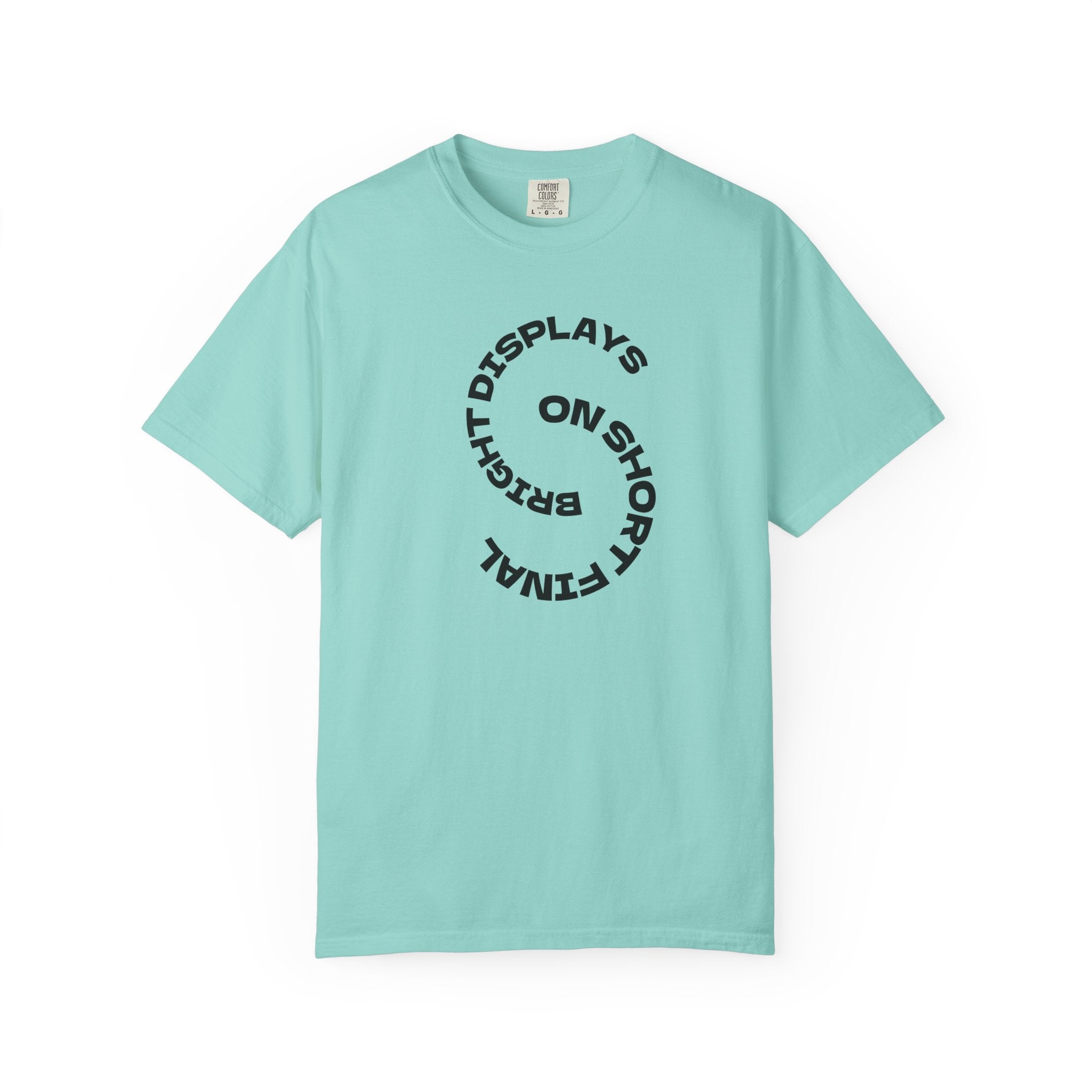 Bright Displays on Short Final T-Shirt