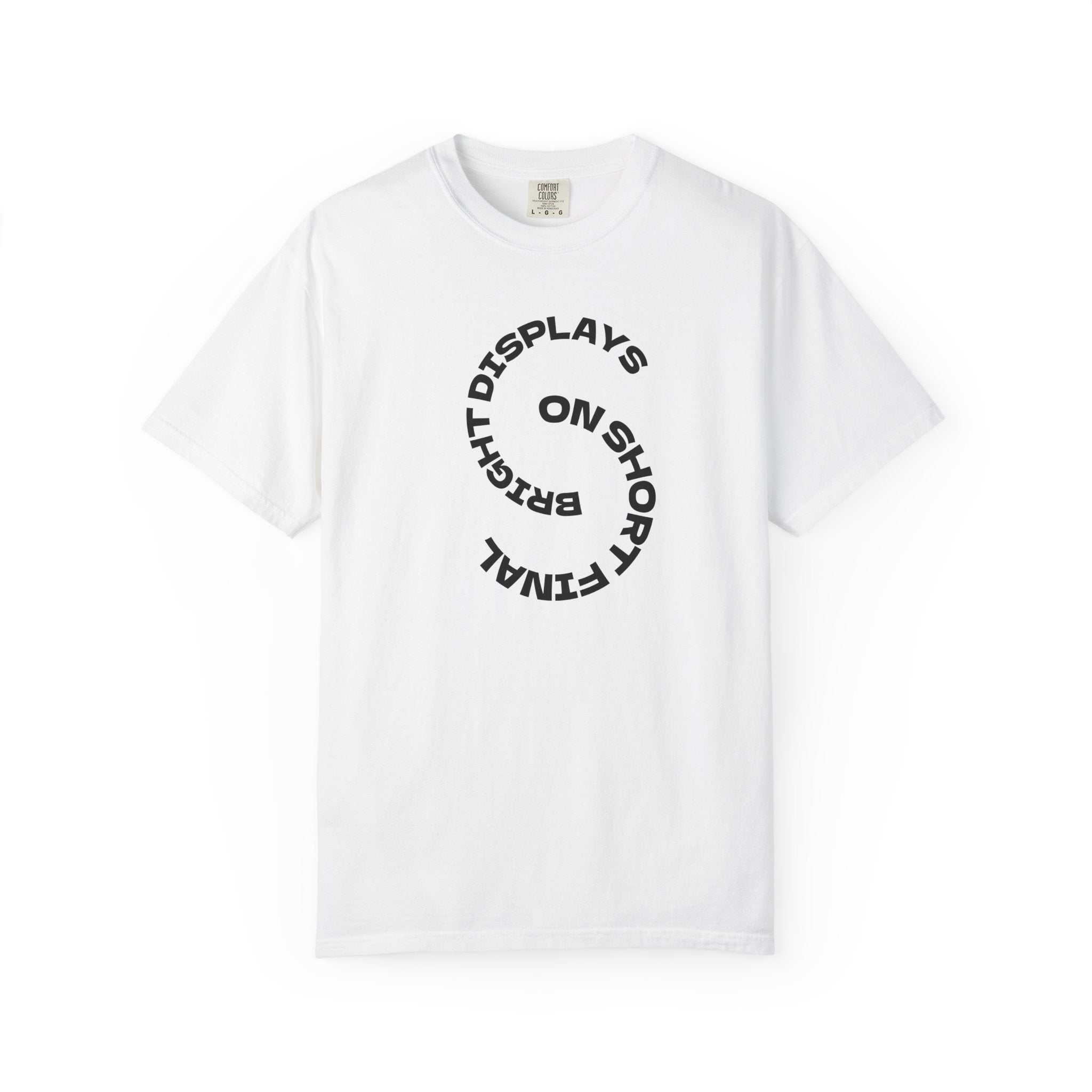 Bright Displays on Short Final T-Shirt