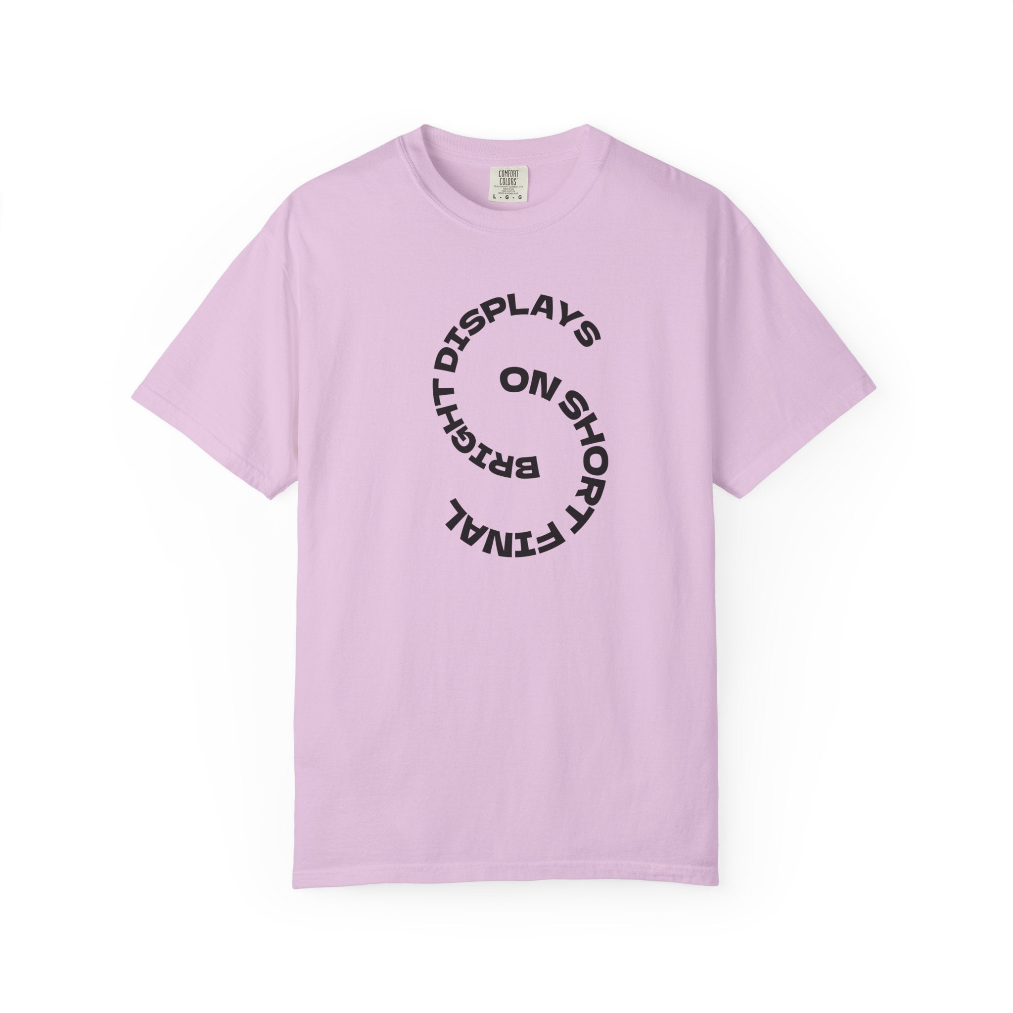 Bright Displays on Short Final T-Shirt