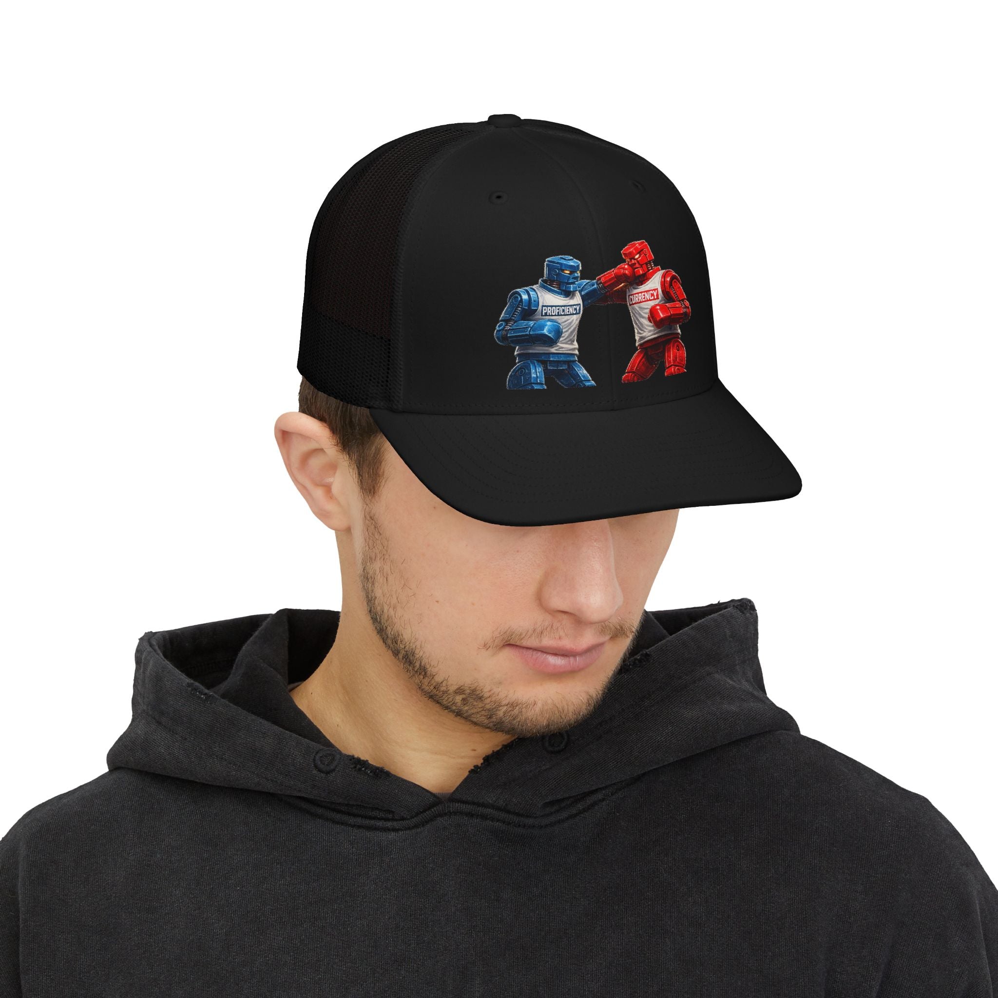 Proficiency VS Currency Snapback Trucker Hat