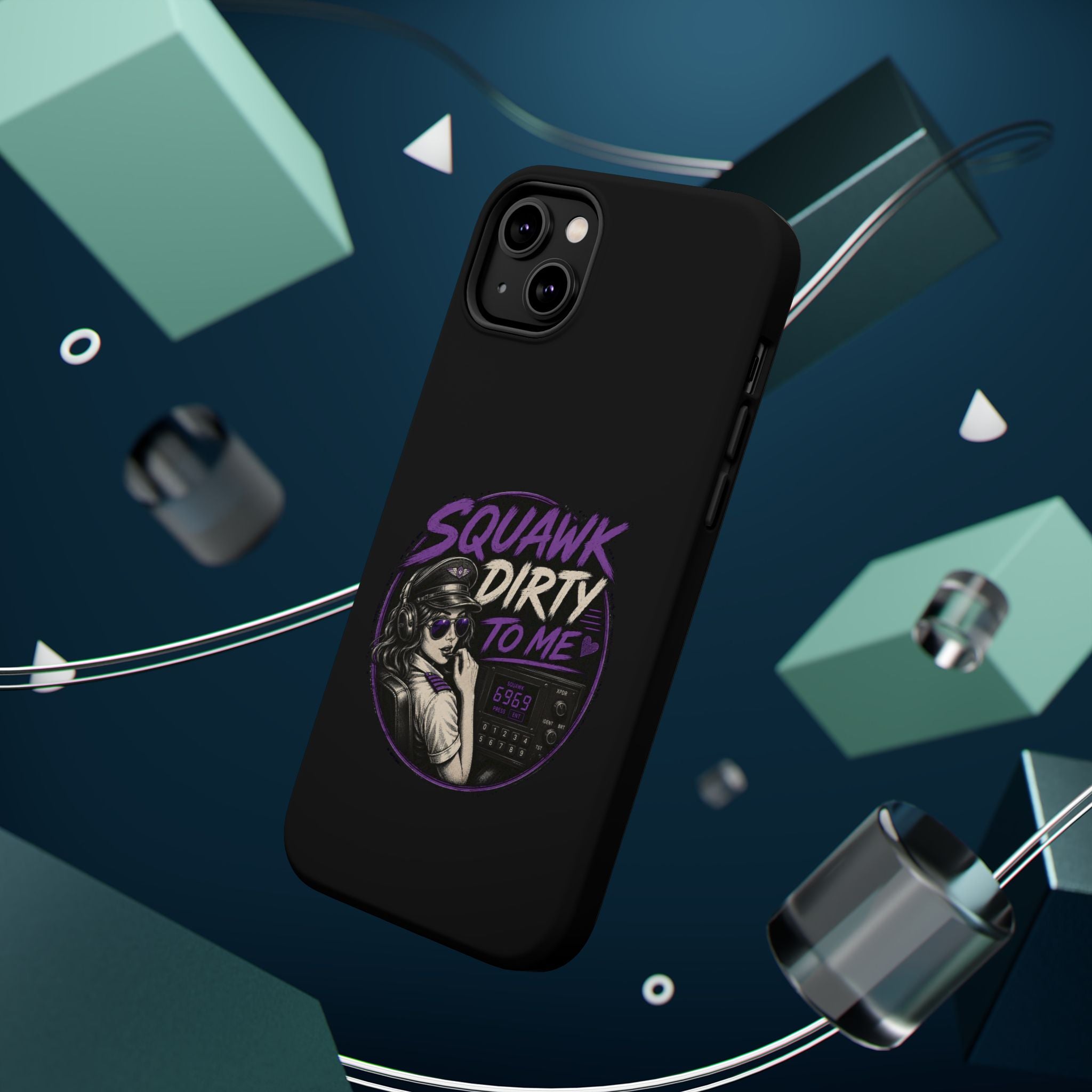 Magnetic Phone Case — “Squawk Dirty to Me”