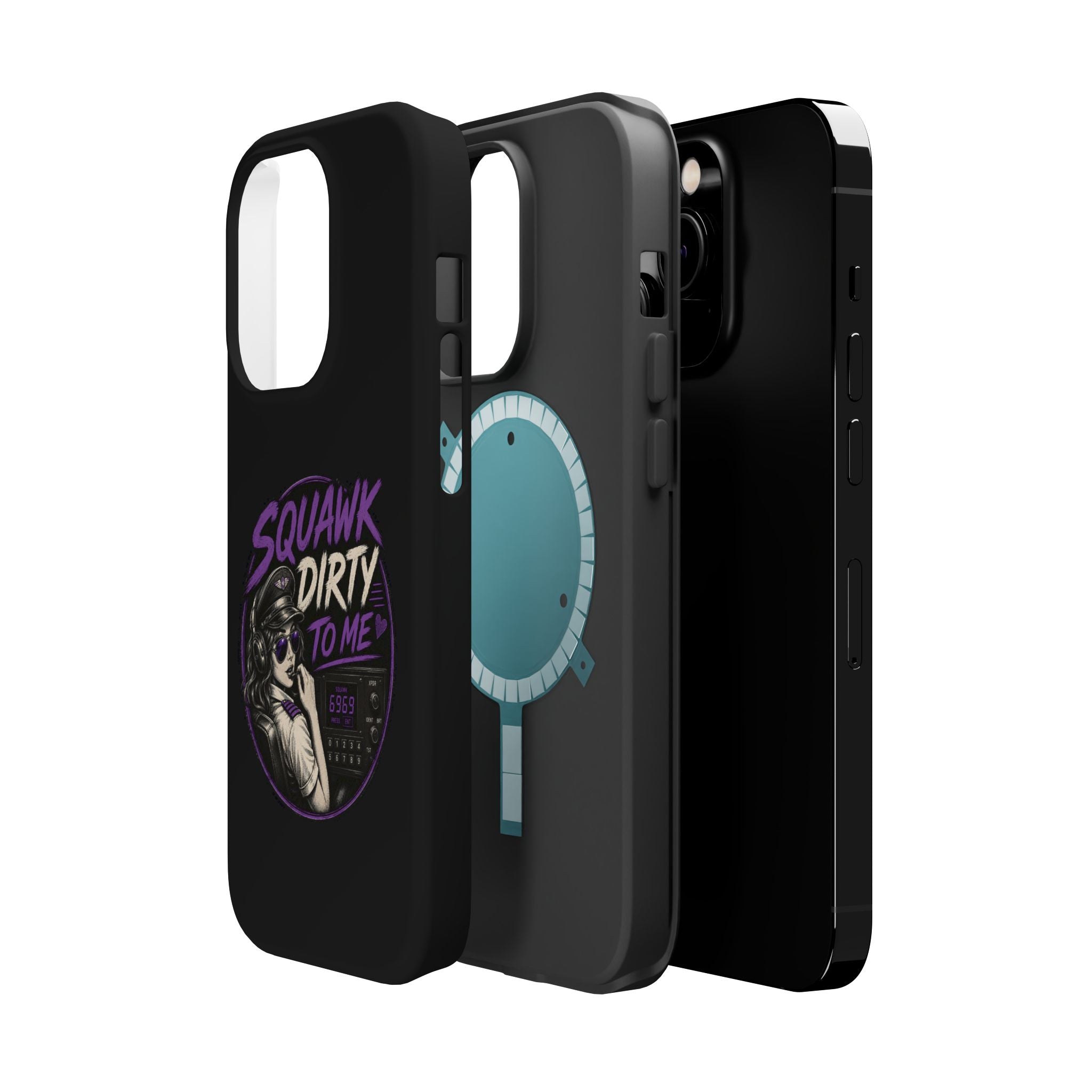 Magnetic Phone Case — “Squawk Dirty to Me”