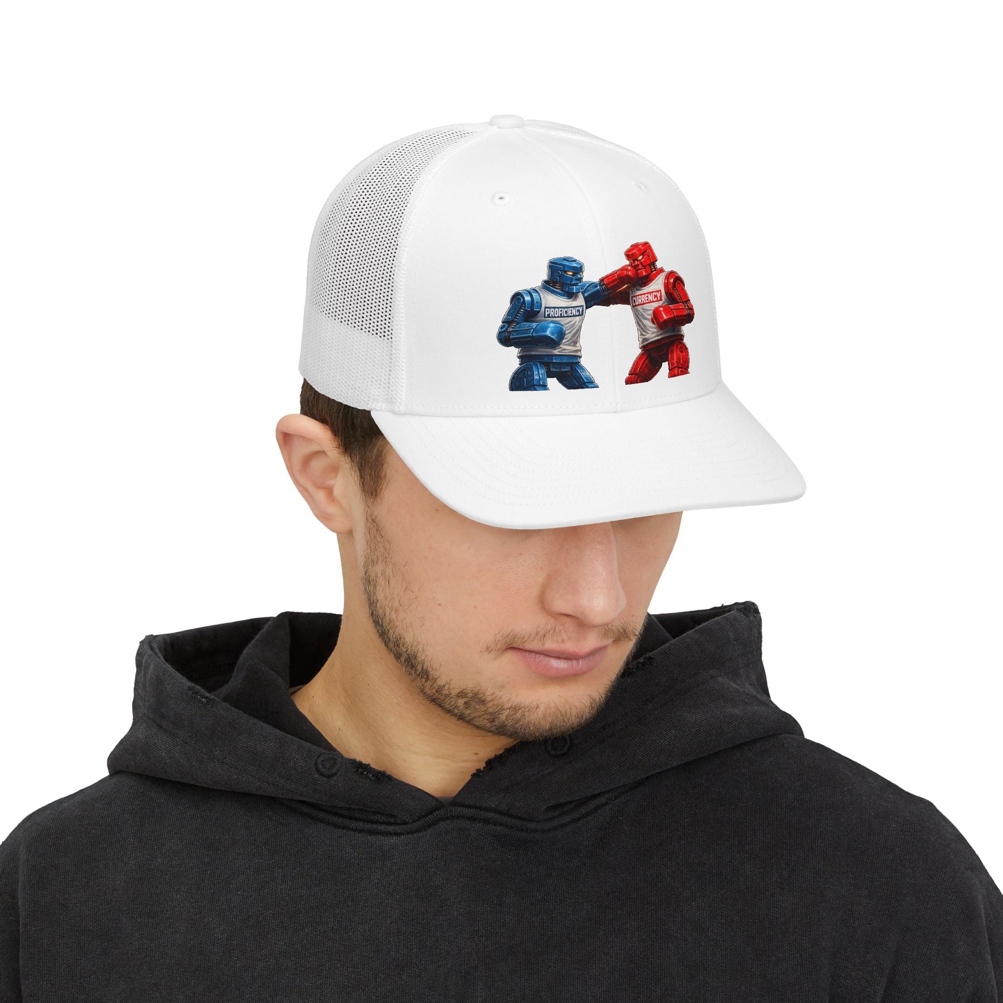 Proficiency VS Currency Snapback Trucker Hat