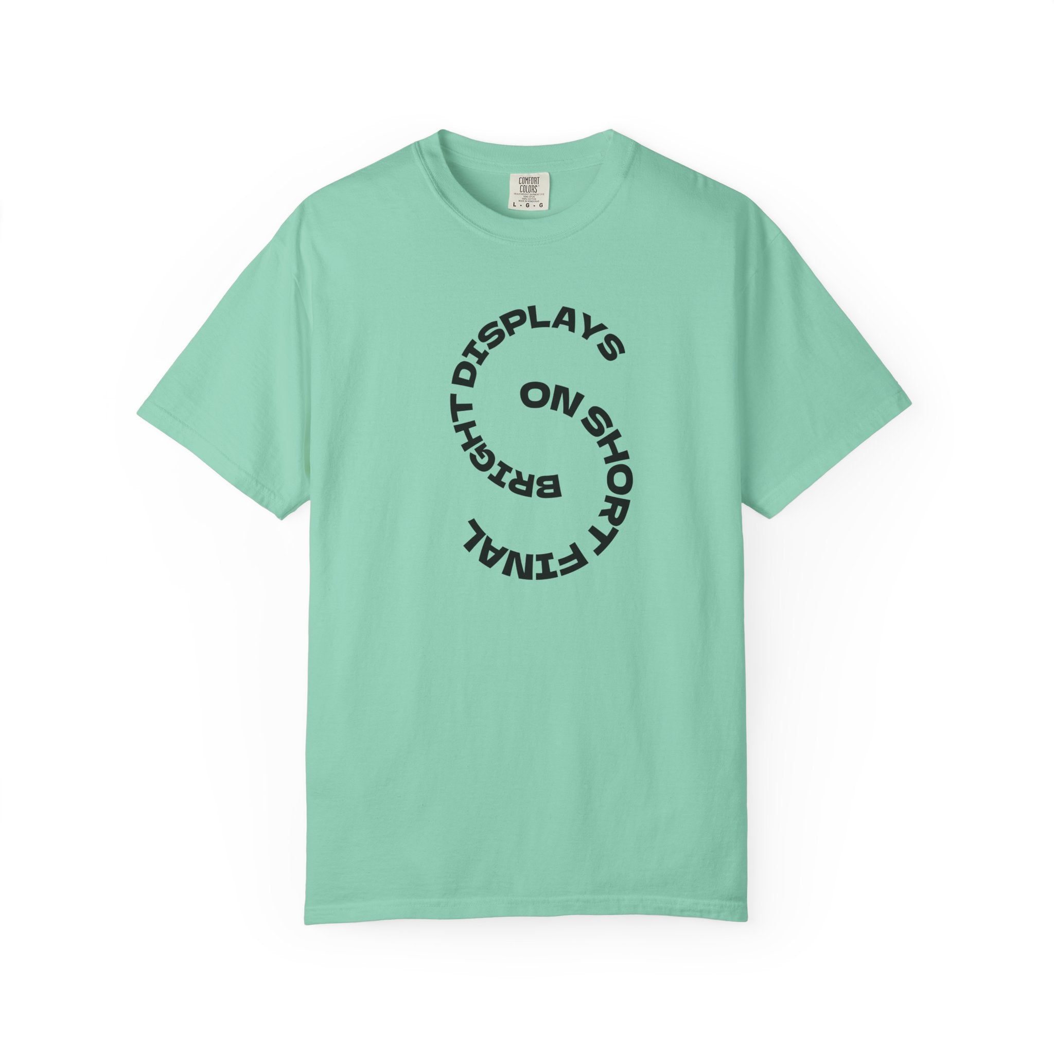 Bright Displays on Short Final T-Shirt