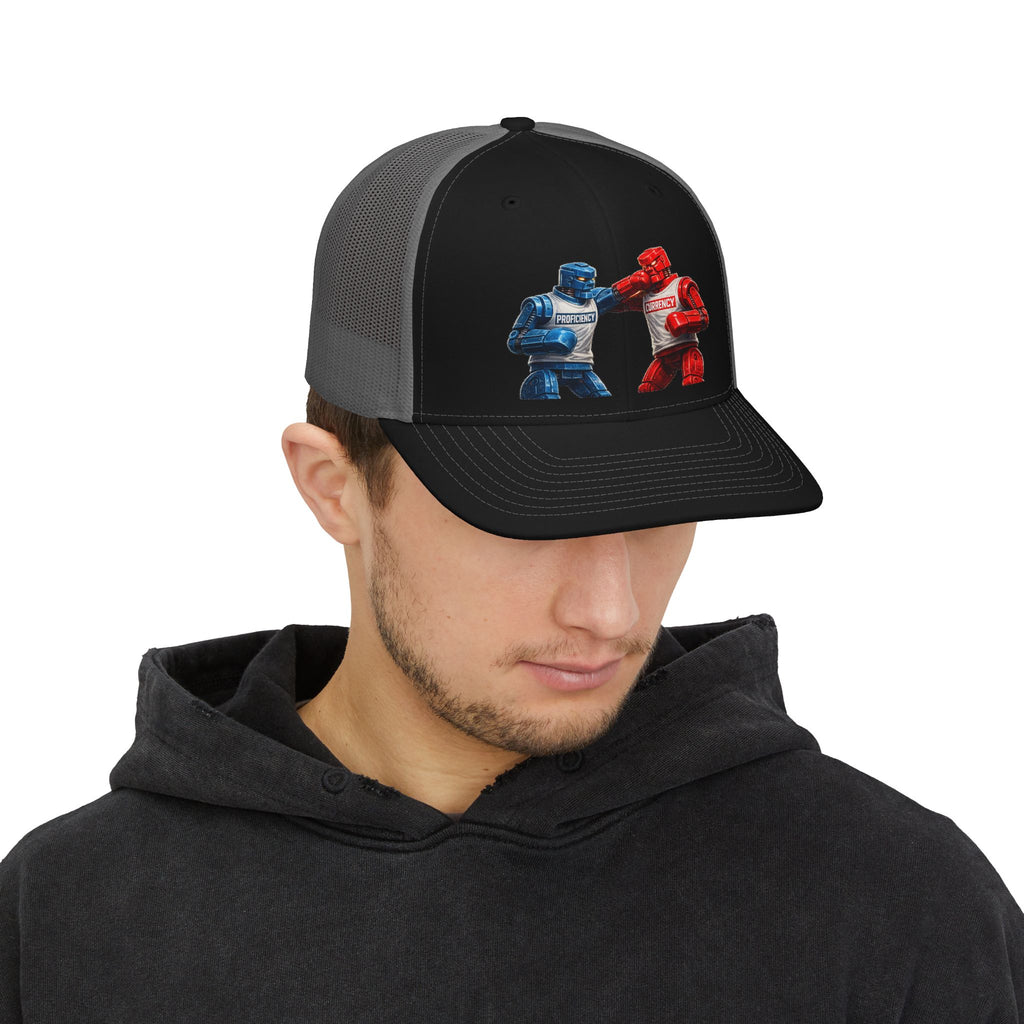 Proficiency VS Currency Snapback Trucker Hat