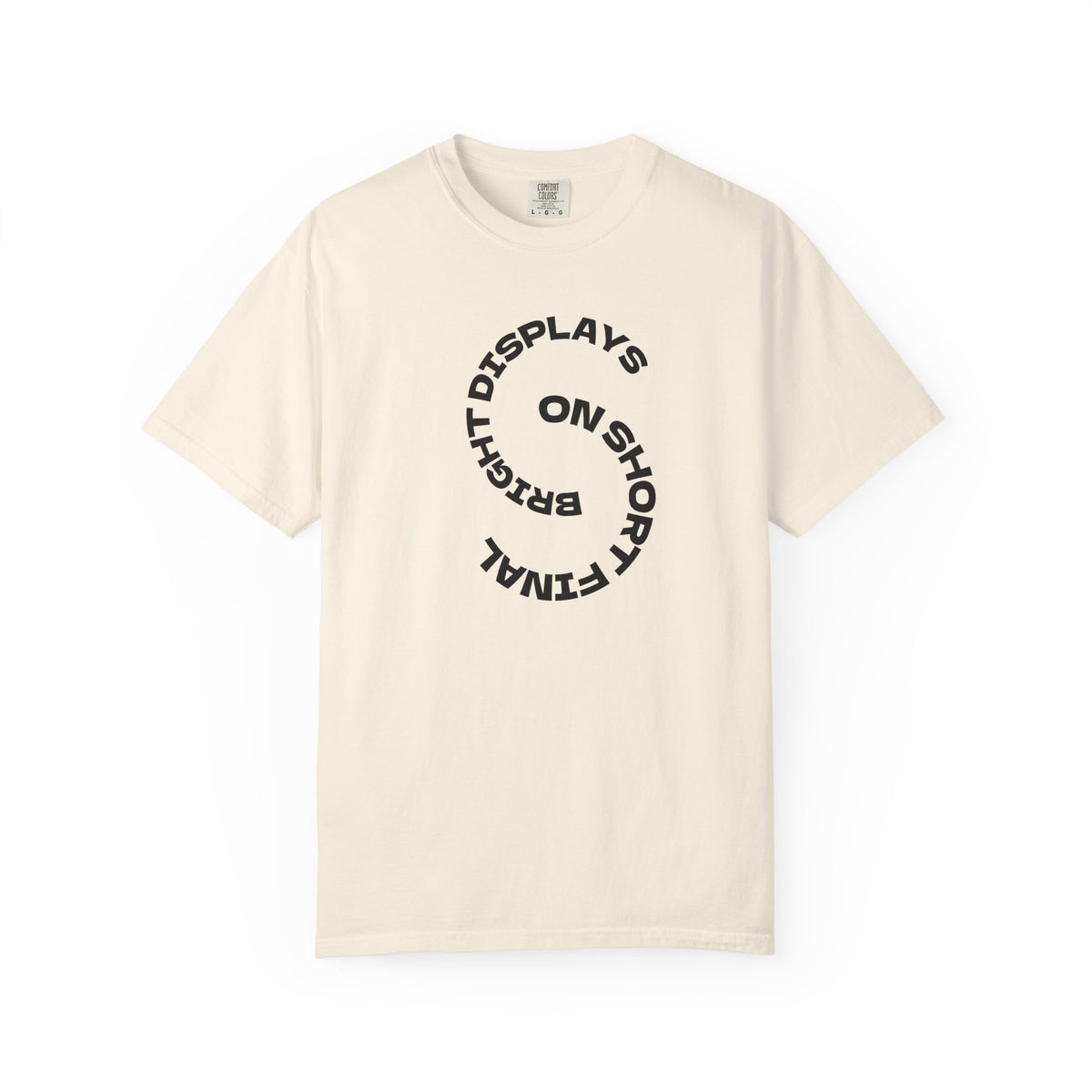 Bright Displays on Short Final T-Shirt
