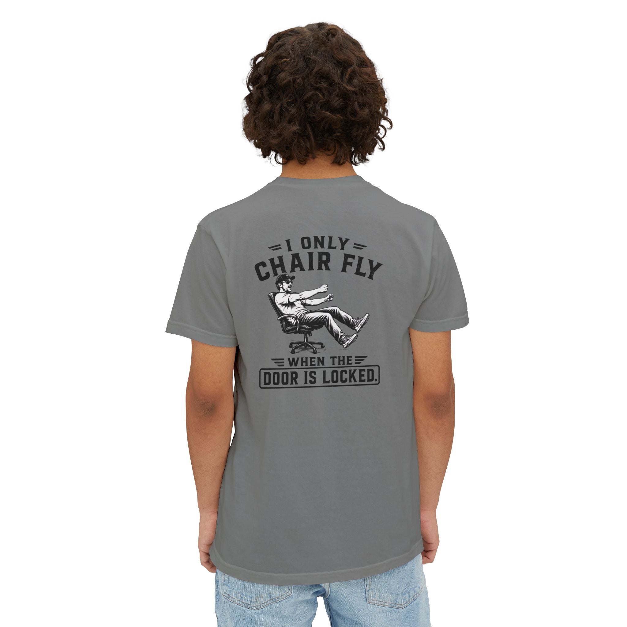 Chair Flying Pocket T‑Shirt