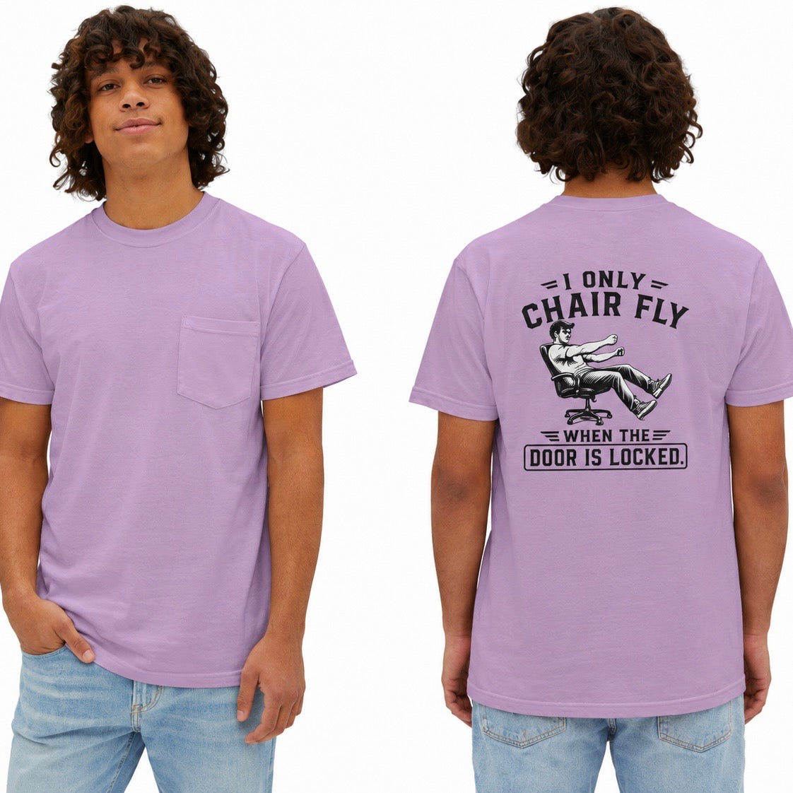 Chair Flying Pocket T‑Shirt