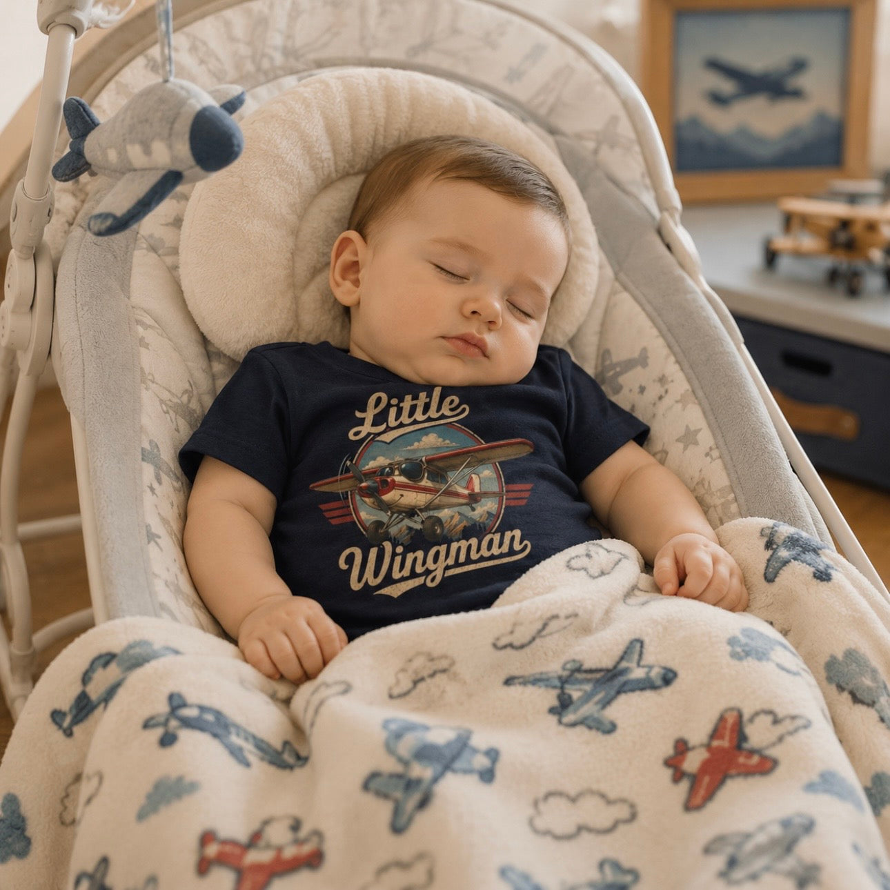 Infant Tee - "Little Wingman" Baby T-Shirt