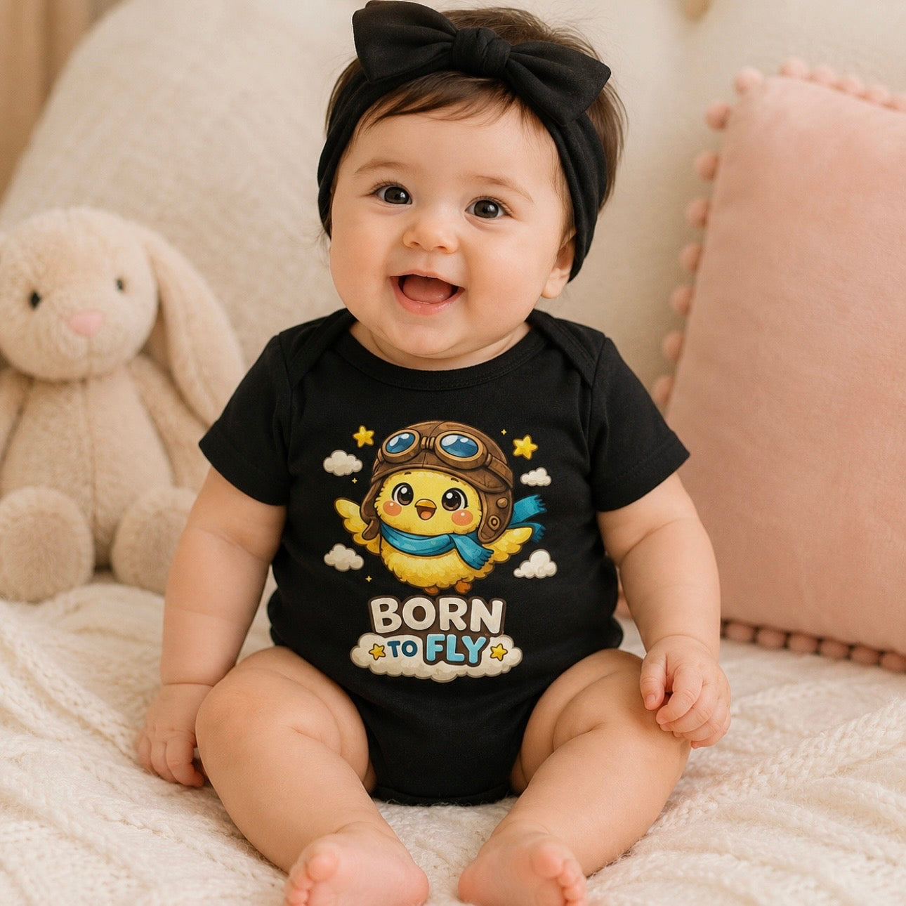 Infant One-Piece Bodysuit — Born To Fly