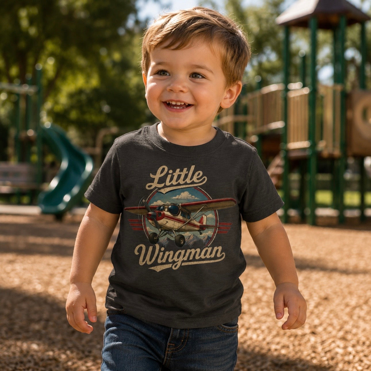 Toddler Tee — "Little Wingman"