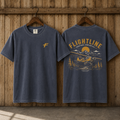 Flightline Vintage Plane Tee — 'Flightline' Graphic Mountain Airplane T-Shirt