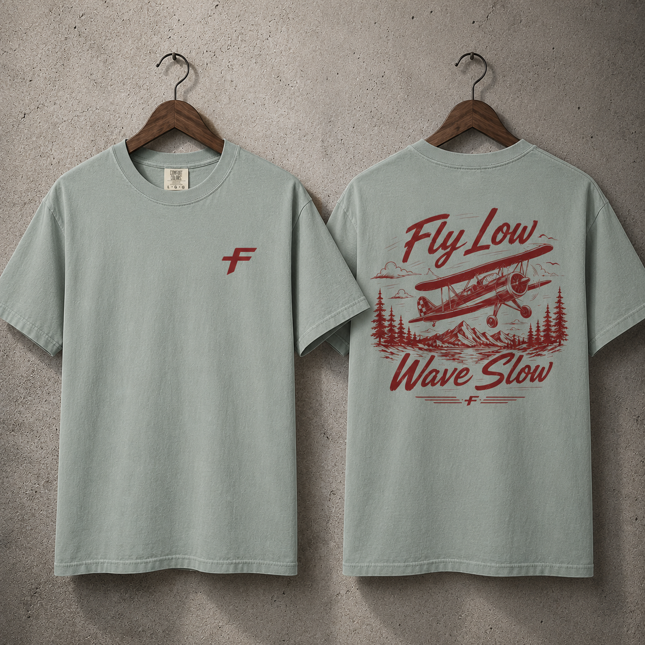 Fly Low Wave Slow T-Shirt — Vintage  Adventure Tee