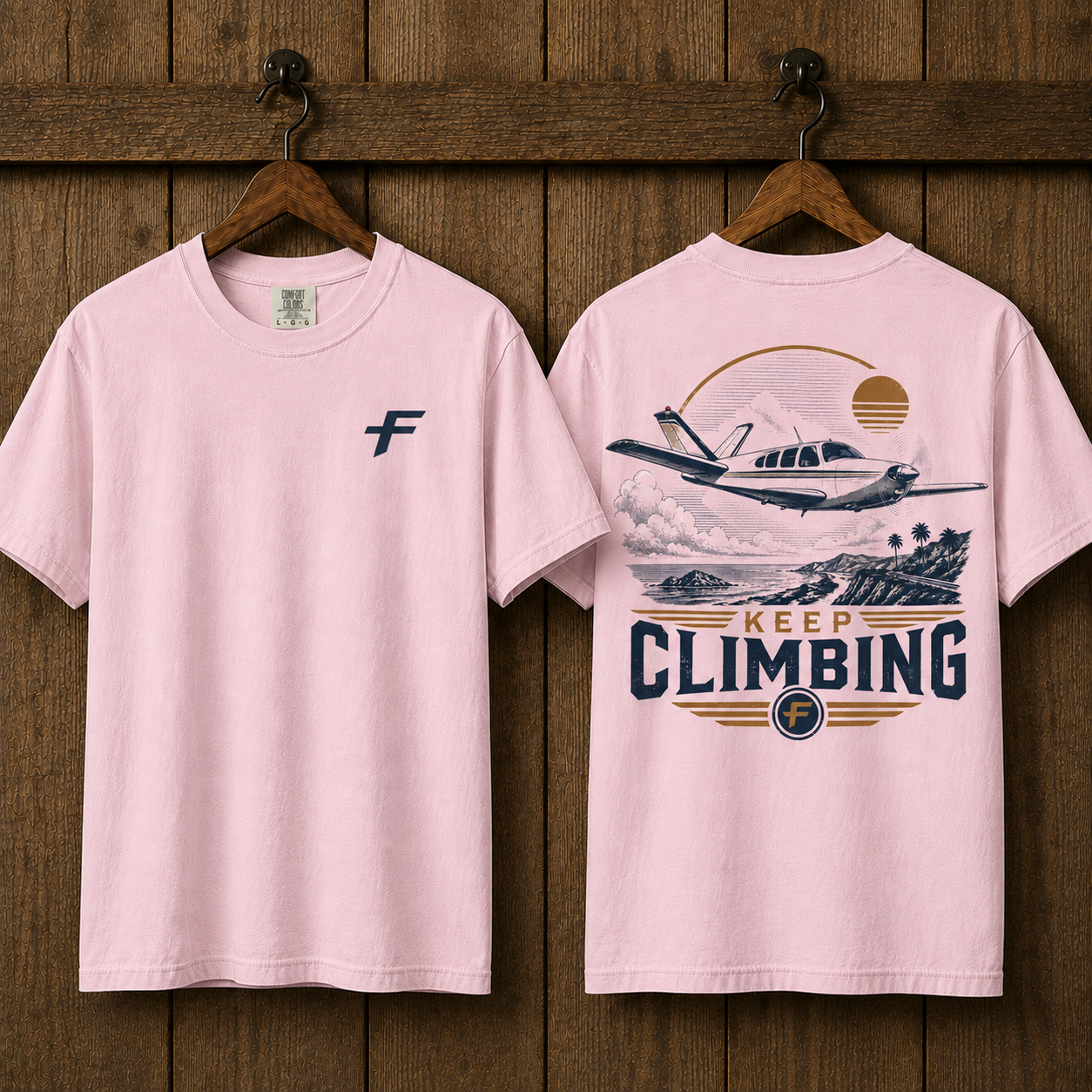 FlightLine T-Shirt — Keep Climbing Graphic Tee