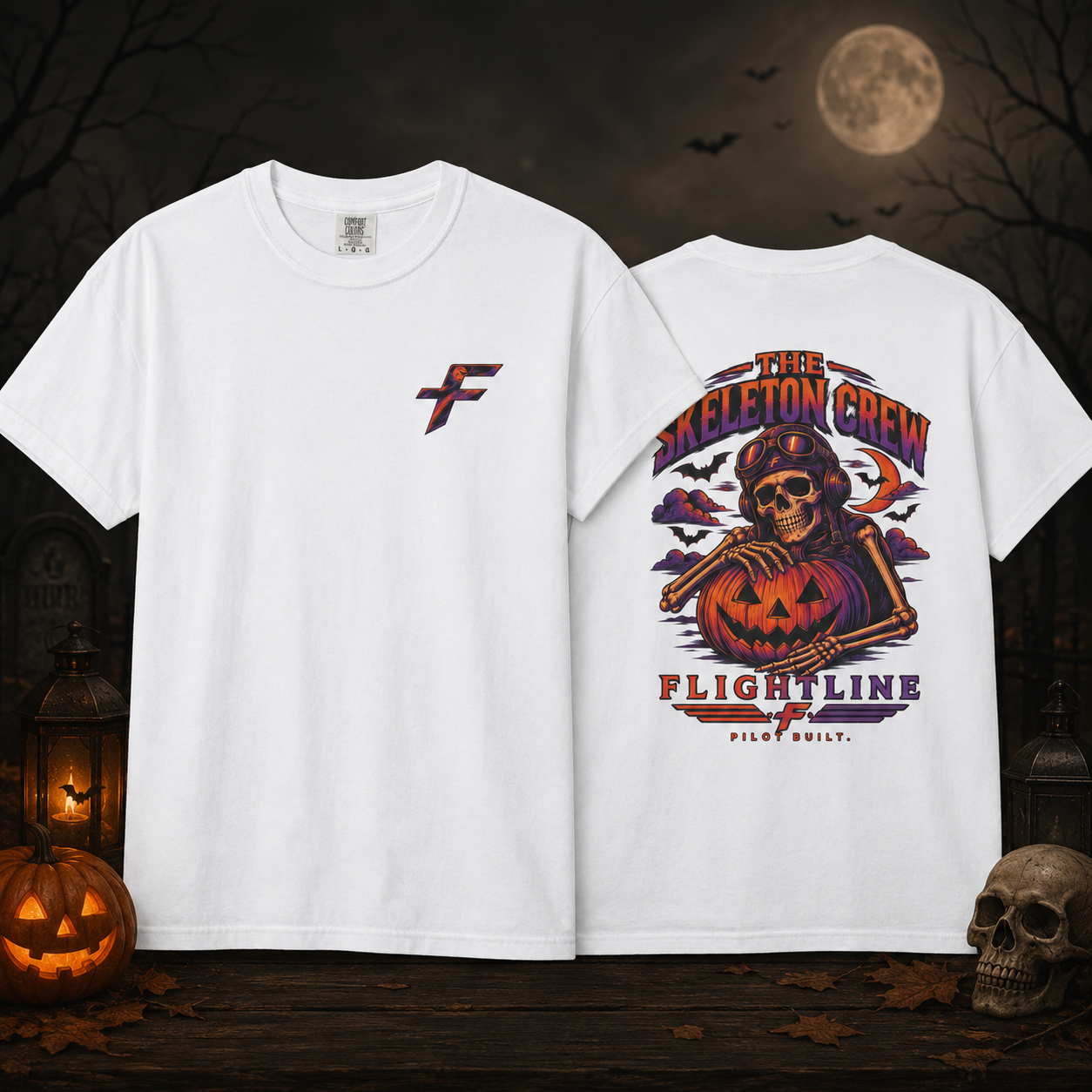 Halloween T-Shirt – FlightLine "Skeleton Crew" Tee