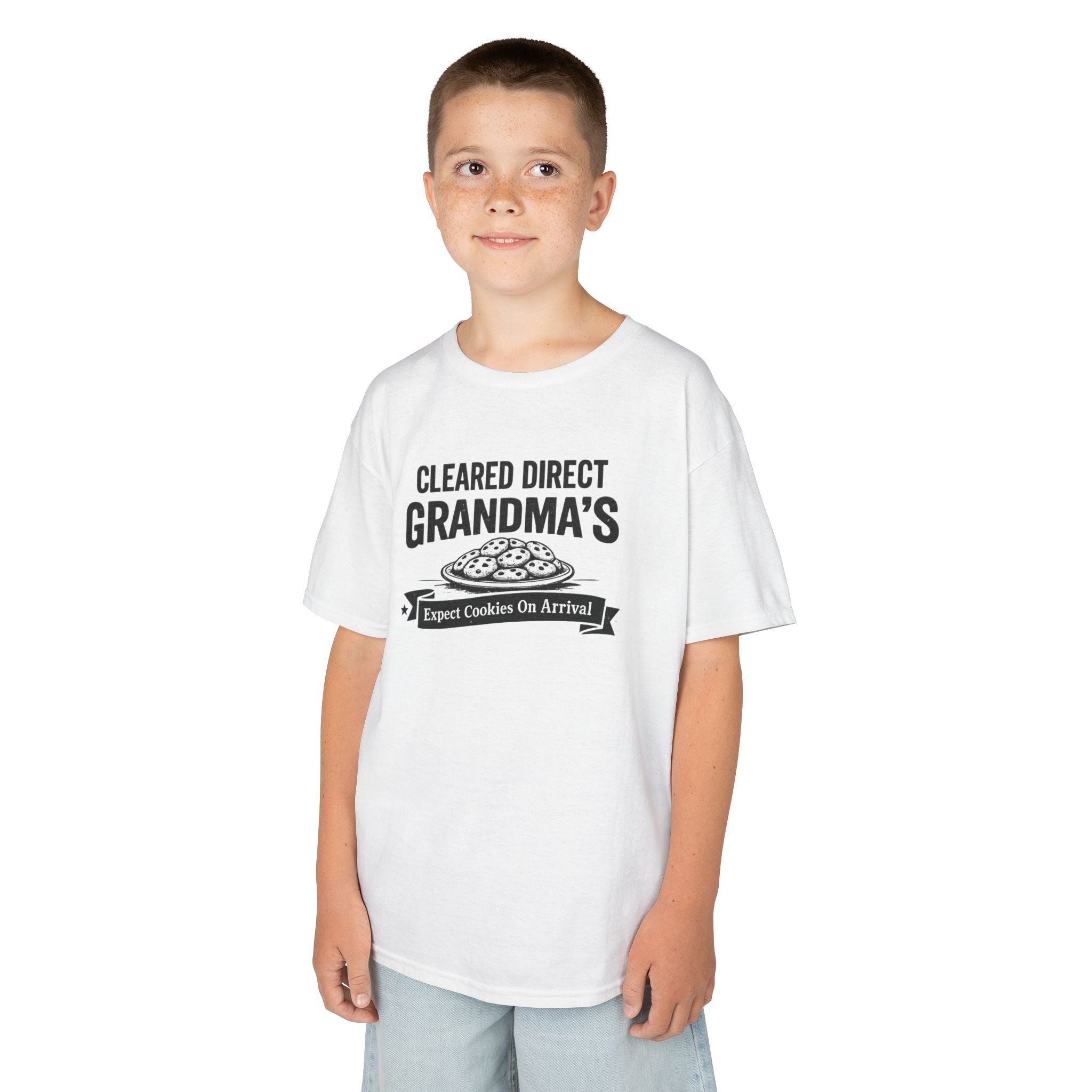 Kids T-Shirt — "Cleared Direct Grandma's"