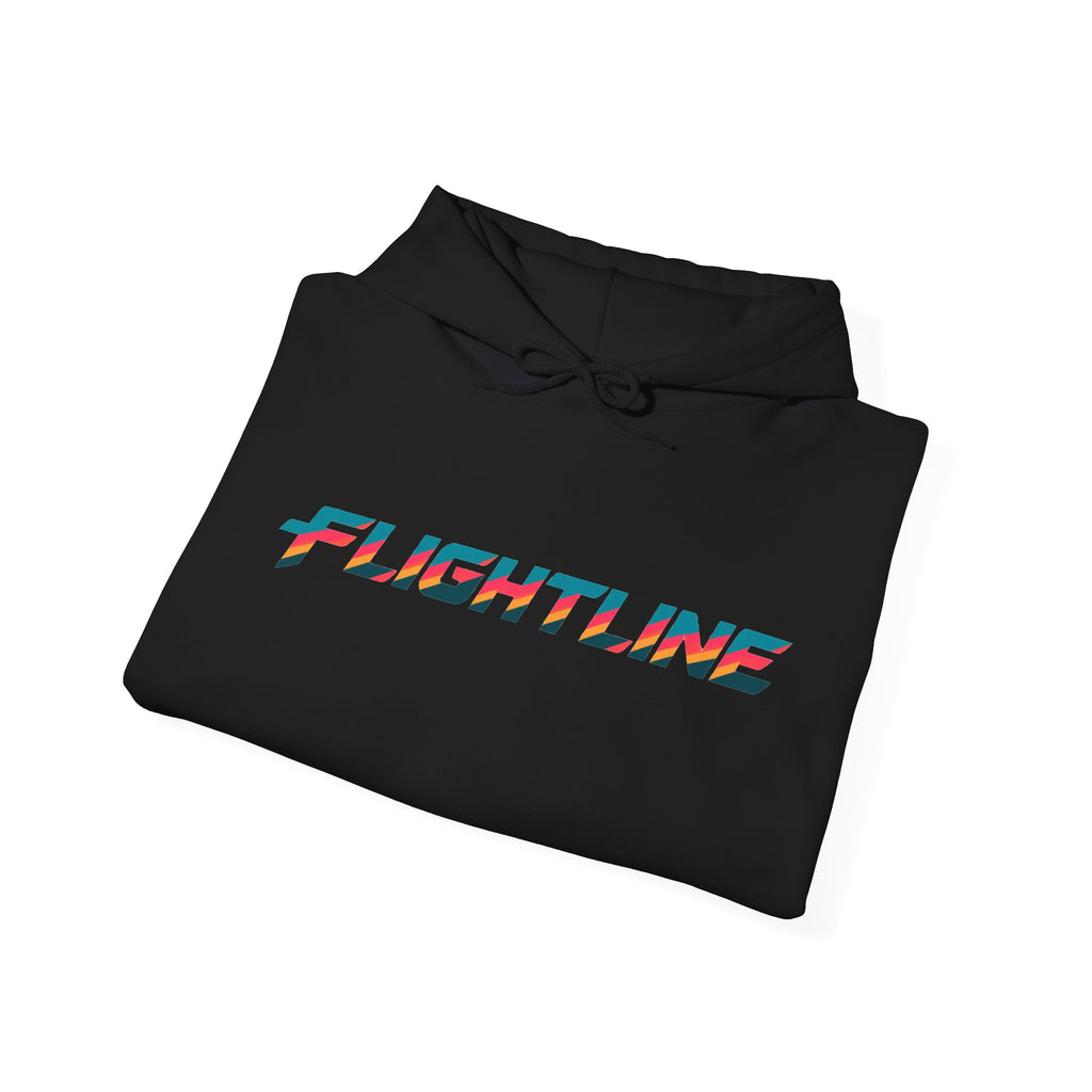 FlightLine Hoodie — Collect Hours Retro Plane Graphic Pullover