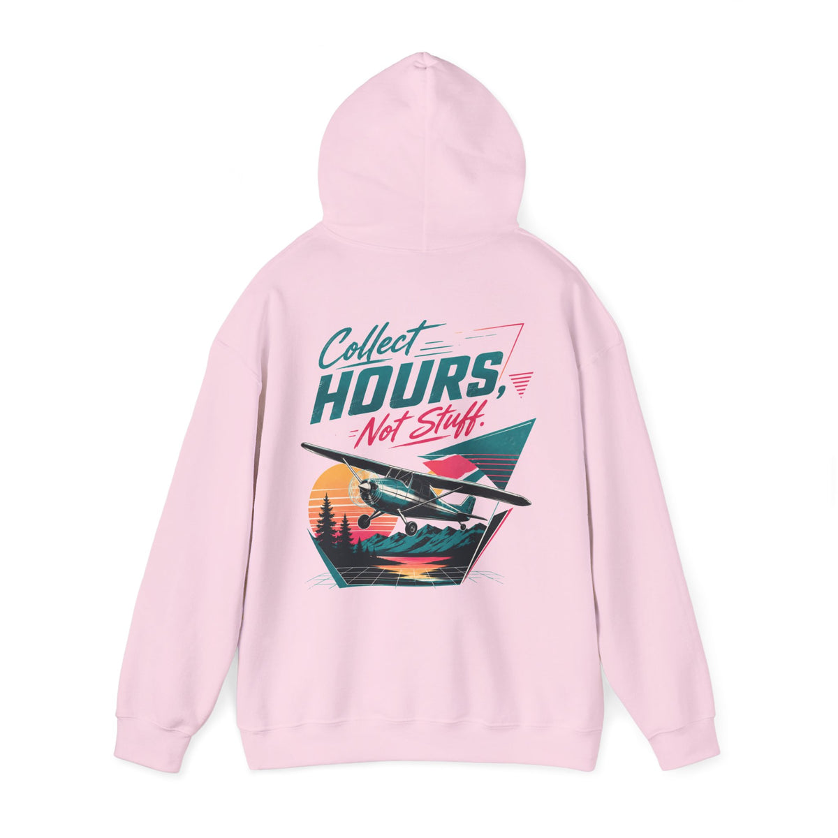 FlightLine Hoodie — Collect Hours Retro Plane Graphic Pullover