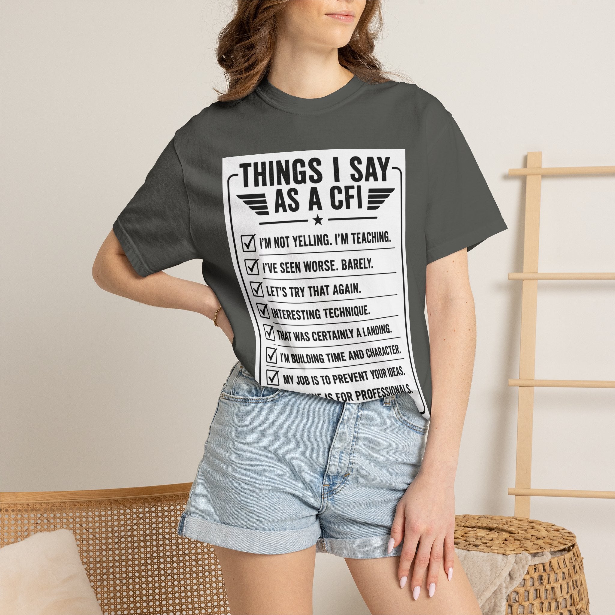 "Things I Say as a CFI" T-Shirt