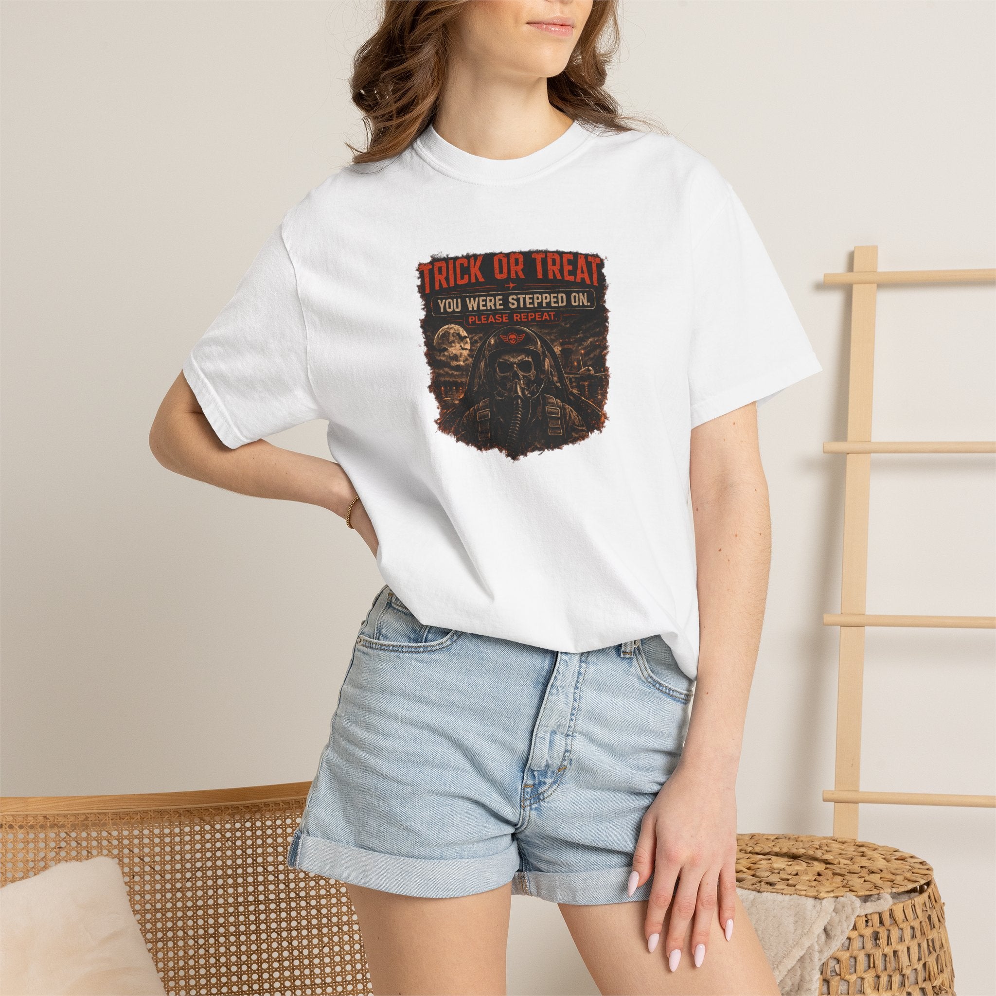 Halloween Trick or Treat T-Shirt — “You Were Stepped On” Graphic Tee