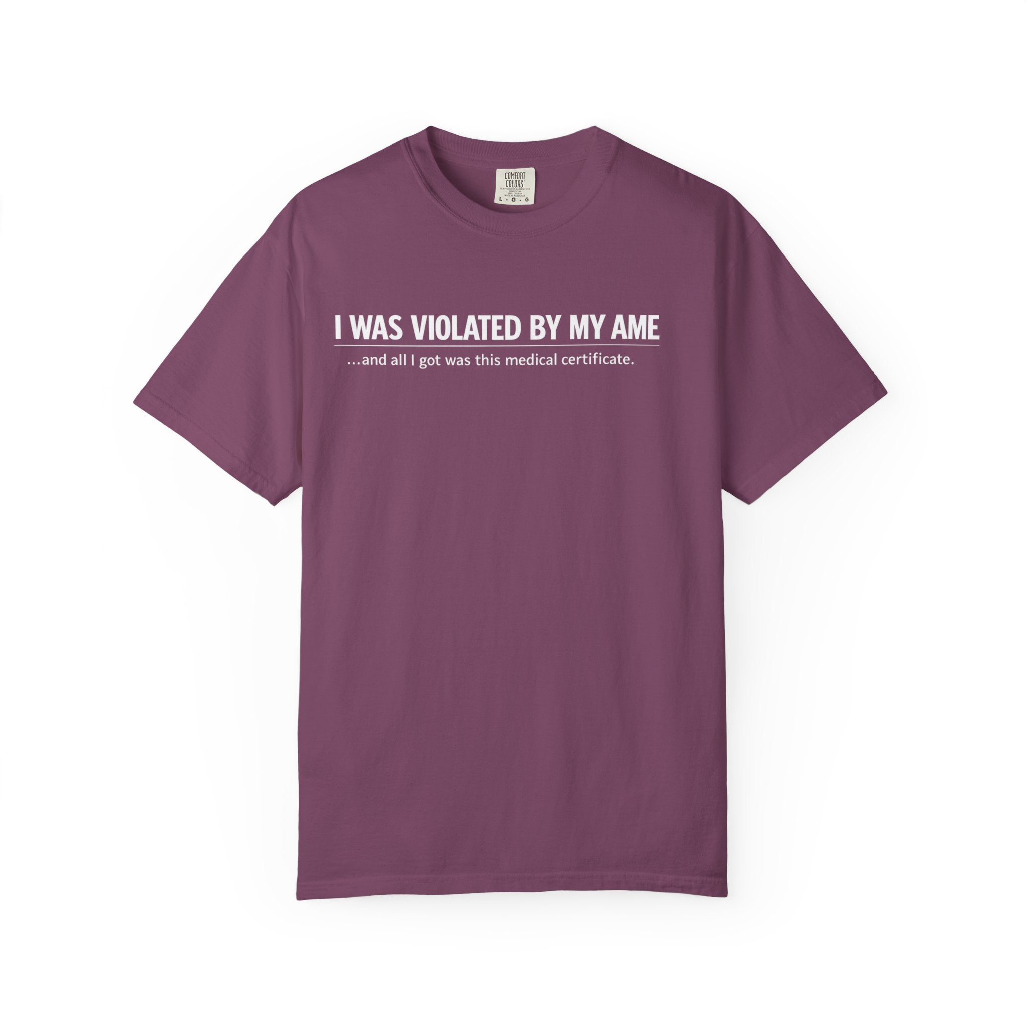 "I Was Violated by My AME" T-Shirt
