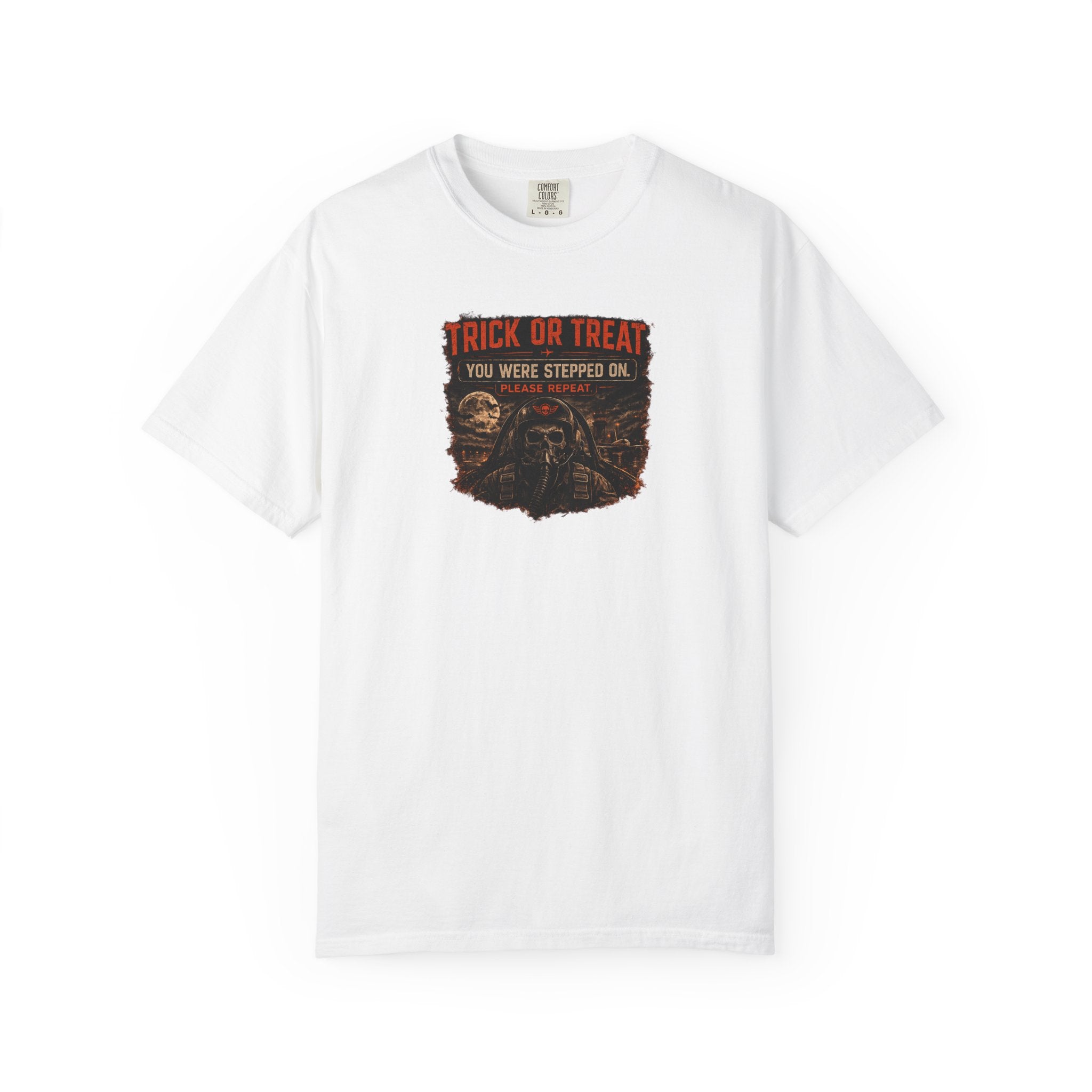 Halloween Trick or Treat T-Shirt — “You Were Stepped On” Graphic Tee
