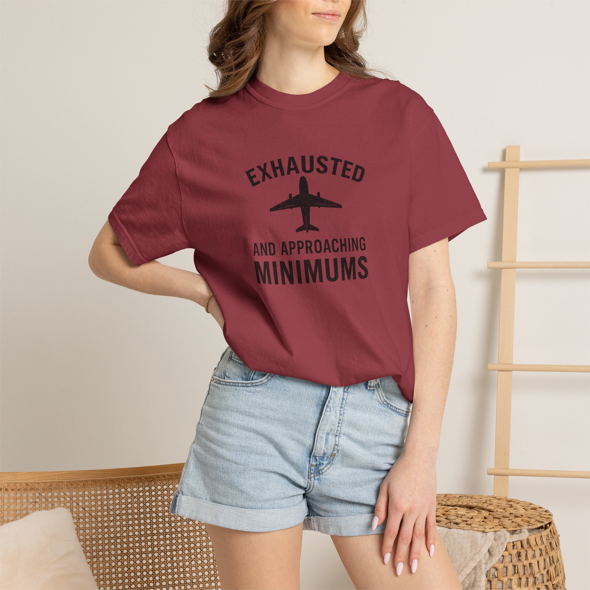 Exhausted and Approaching Minimums T-Shirt