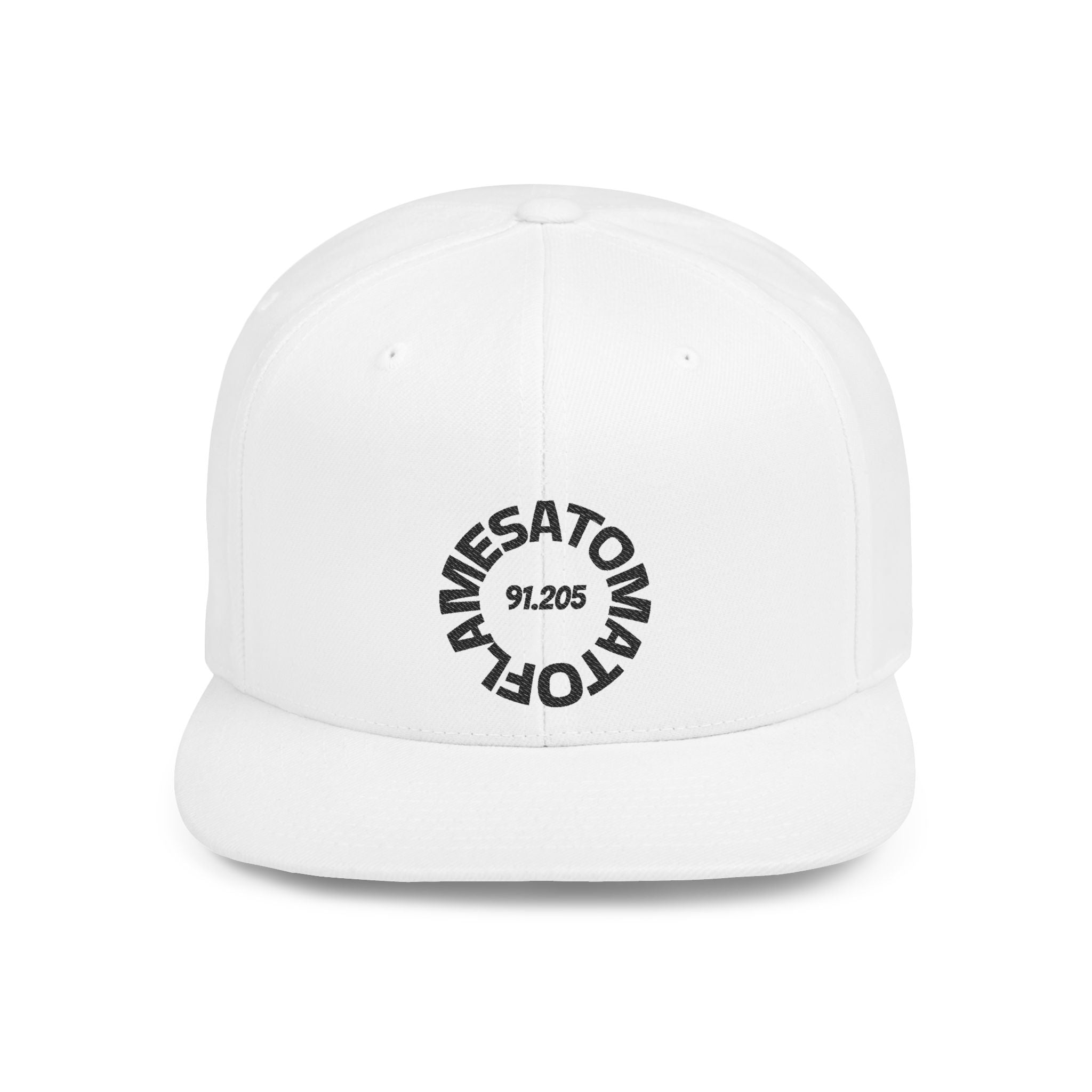 91.205 Snapback Flat Bill Hat