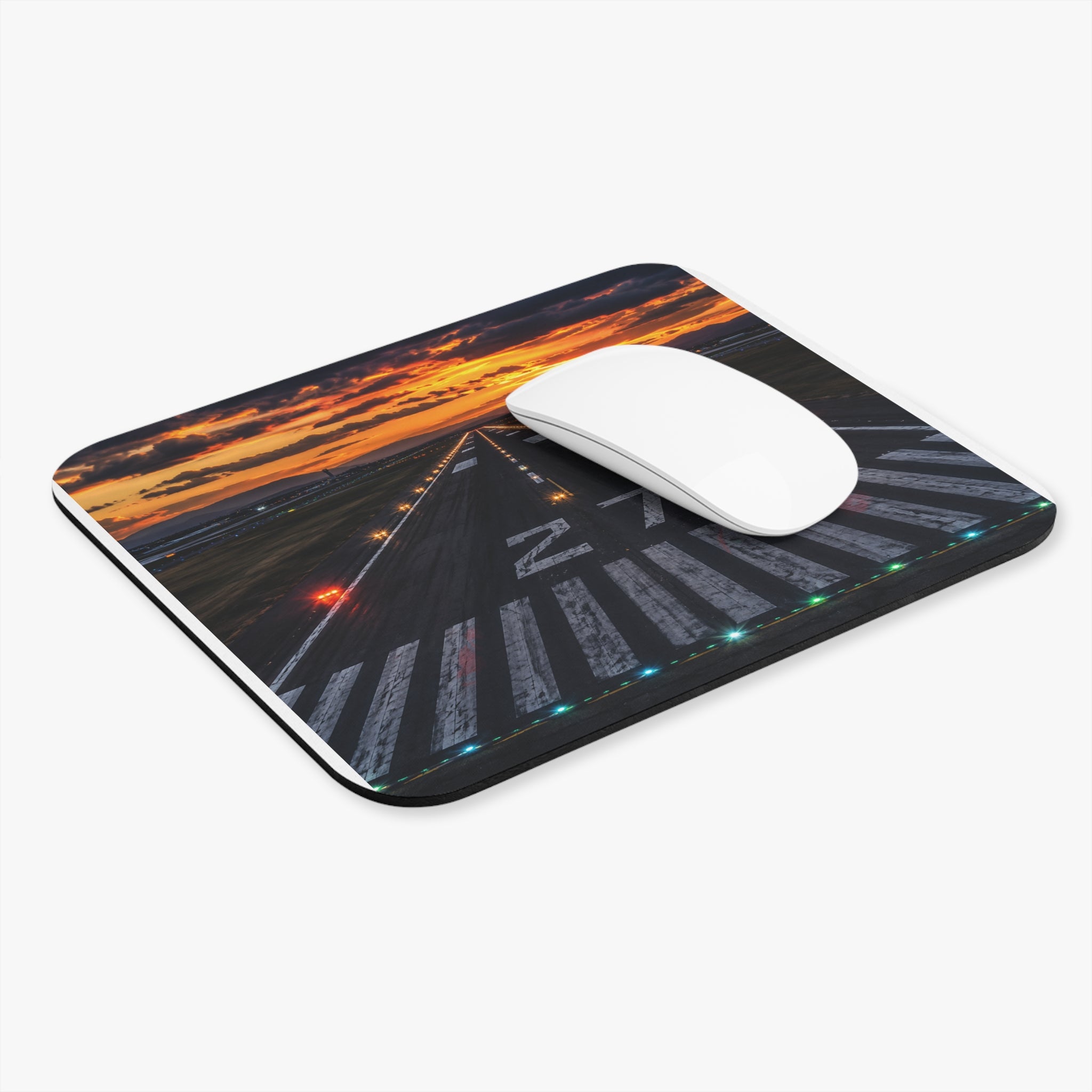 Runway 27 Sunset Mouse Pad
