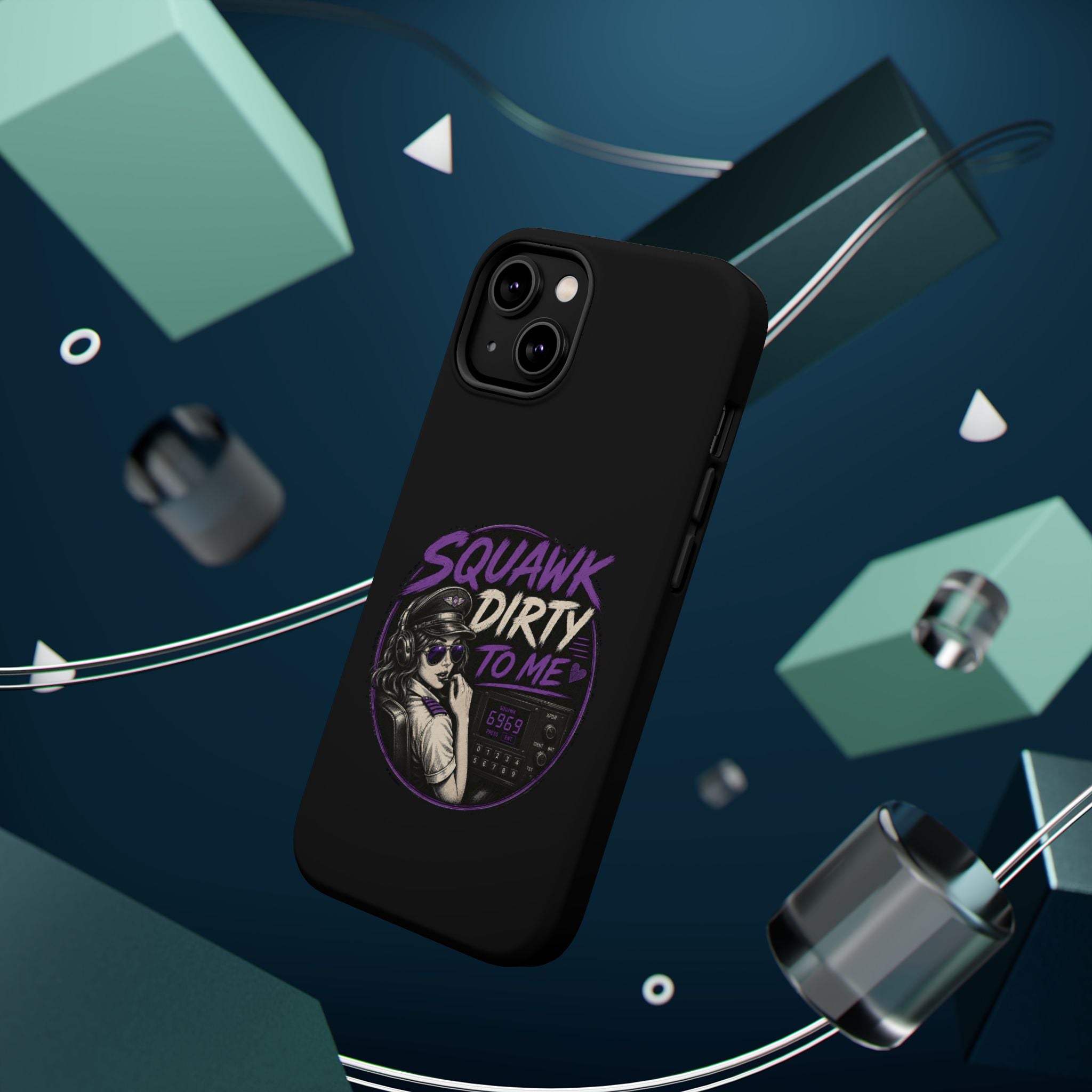 Magnetic Phone Case — “Squawk Dirty to Me”