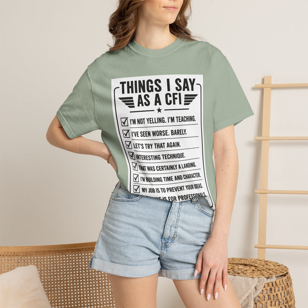 "Things I Say as a CFI" T-Shirt