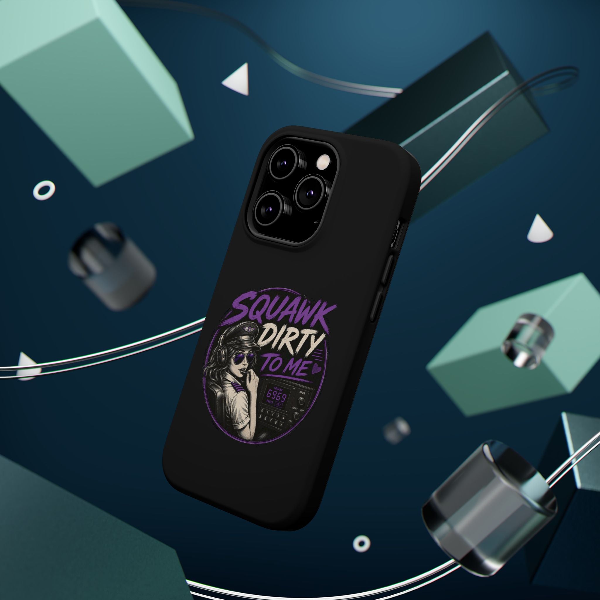 Magnetic Phone Case — “Squawk Dirty to Me”