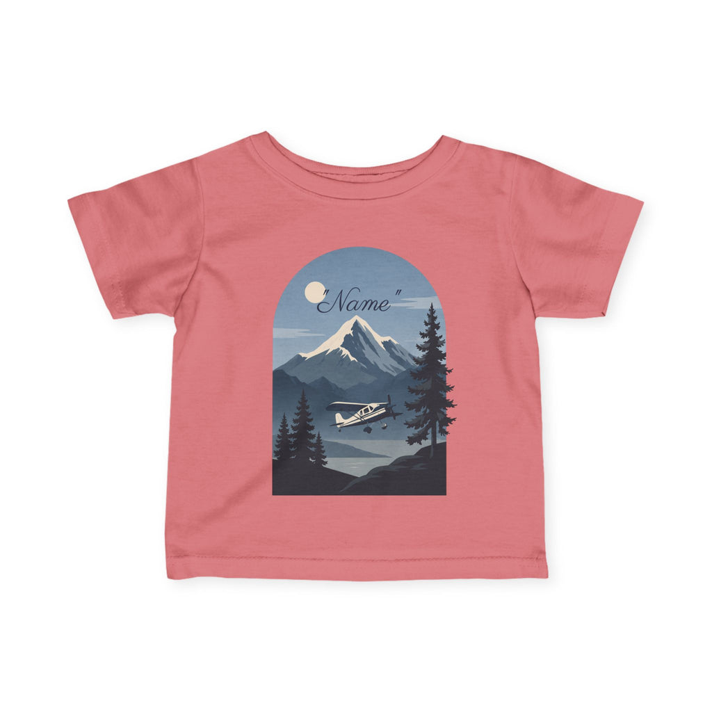 Infant Tee — Mountain Airplane Design (custom name)
