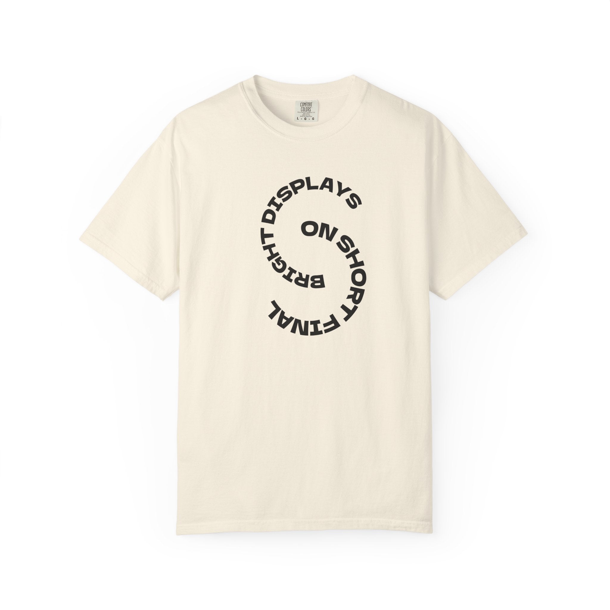Bright Displays on Short Final T-Shirt