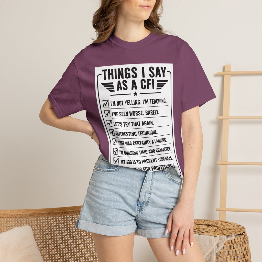 "Things I Say as a CFI" T-Shirt