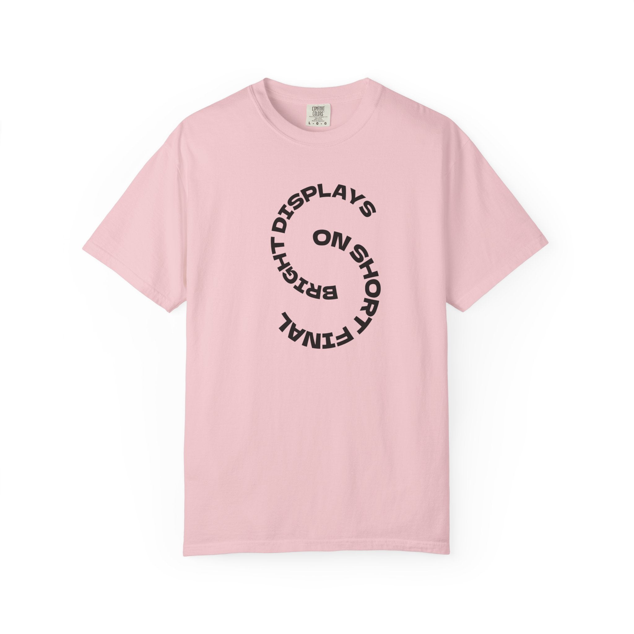 Bright Displays on Short Final T-Shirt